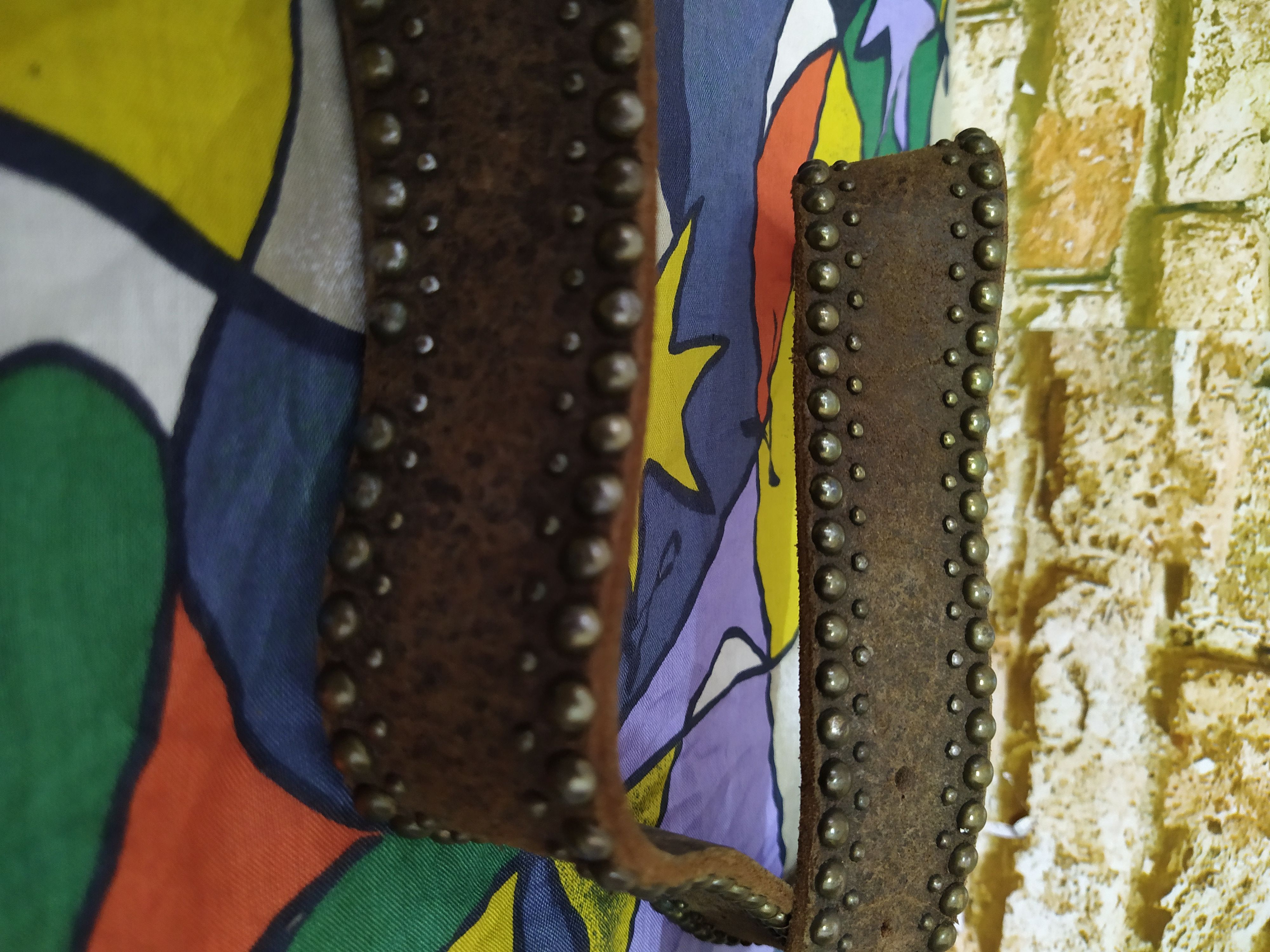 Japanese Brand × Leather AMBIENT LEATHER BELT STUDDED (B475) Size ONE SIZE - 3 Thumbnail