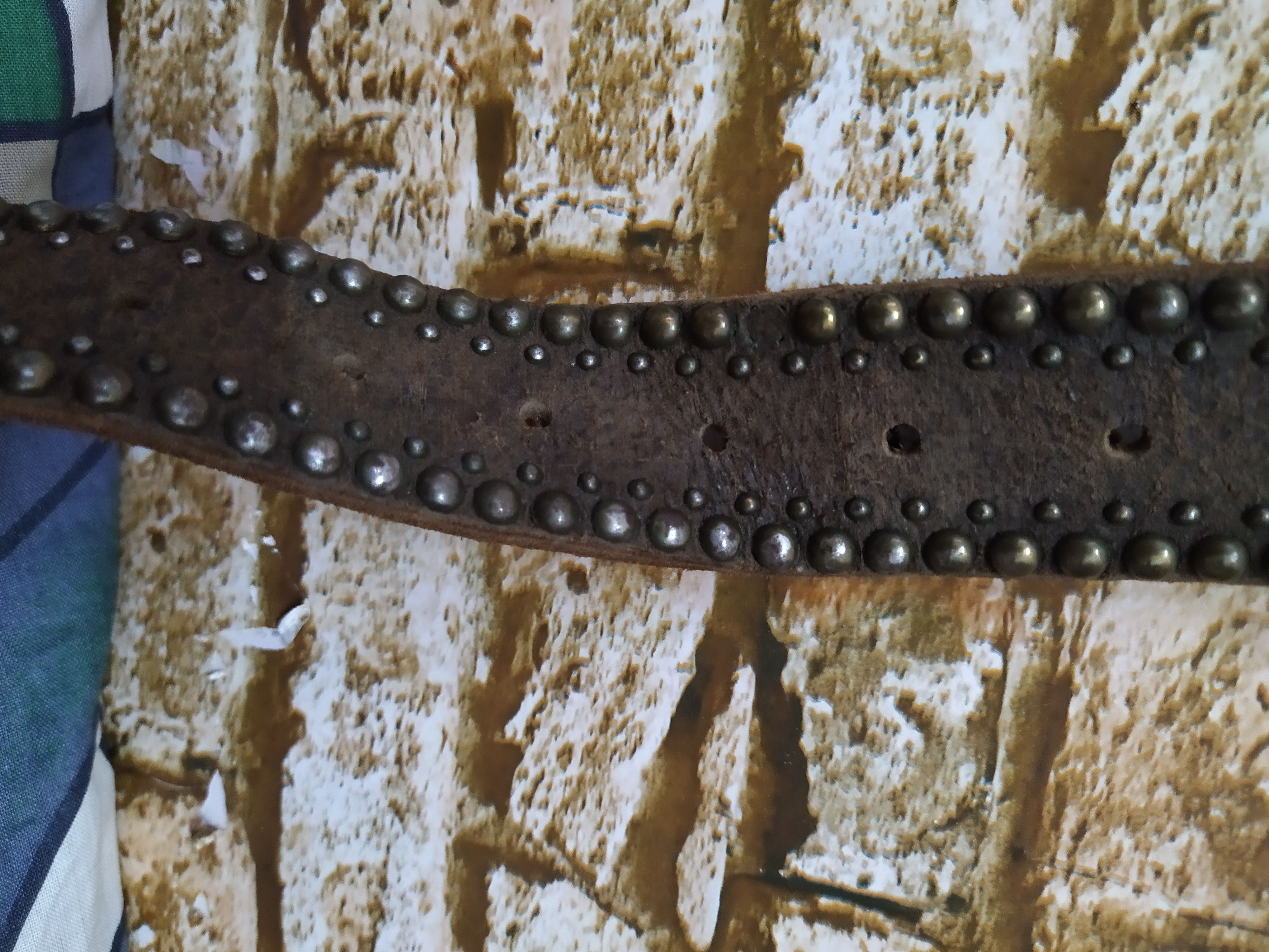 Japanese Brand × Leather AMBIENT LEATHER BELT STUDDED (B475) Size ONE SIZE - 7 Thumbnail