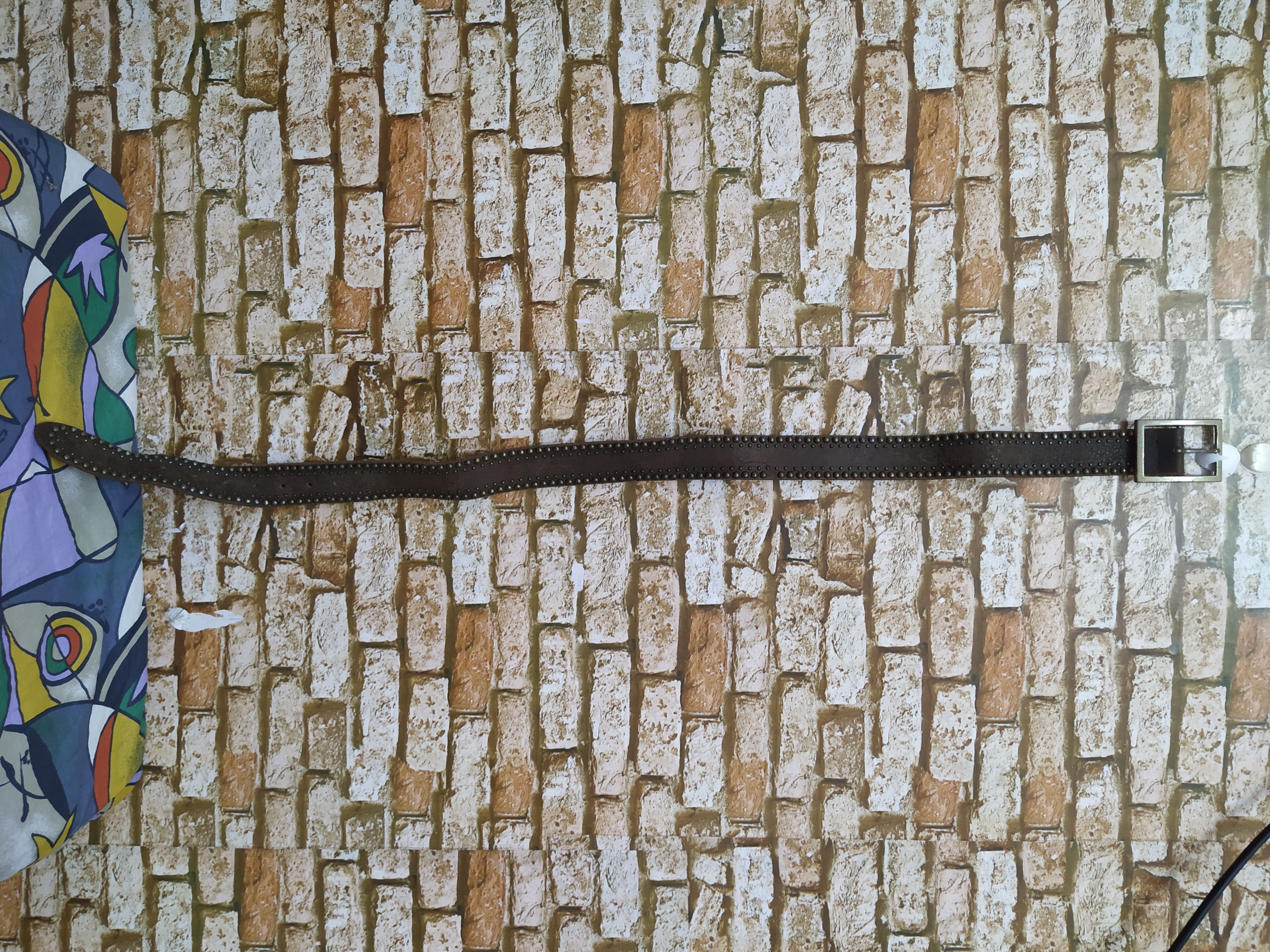 Japanese Brand × Leather AMBIENT LEATHER BELT STUDDED (B475) Size ONE SIZE - 6 Thumbnail