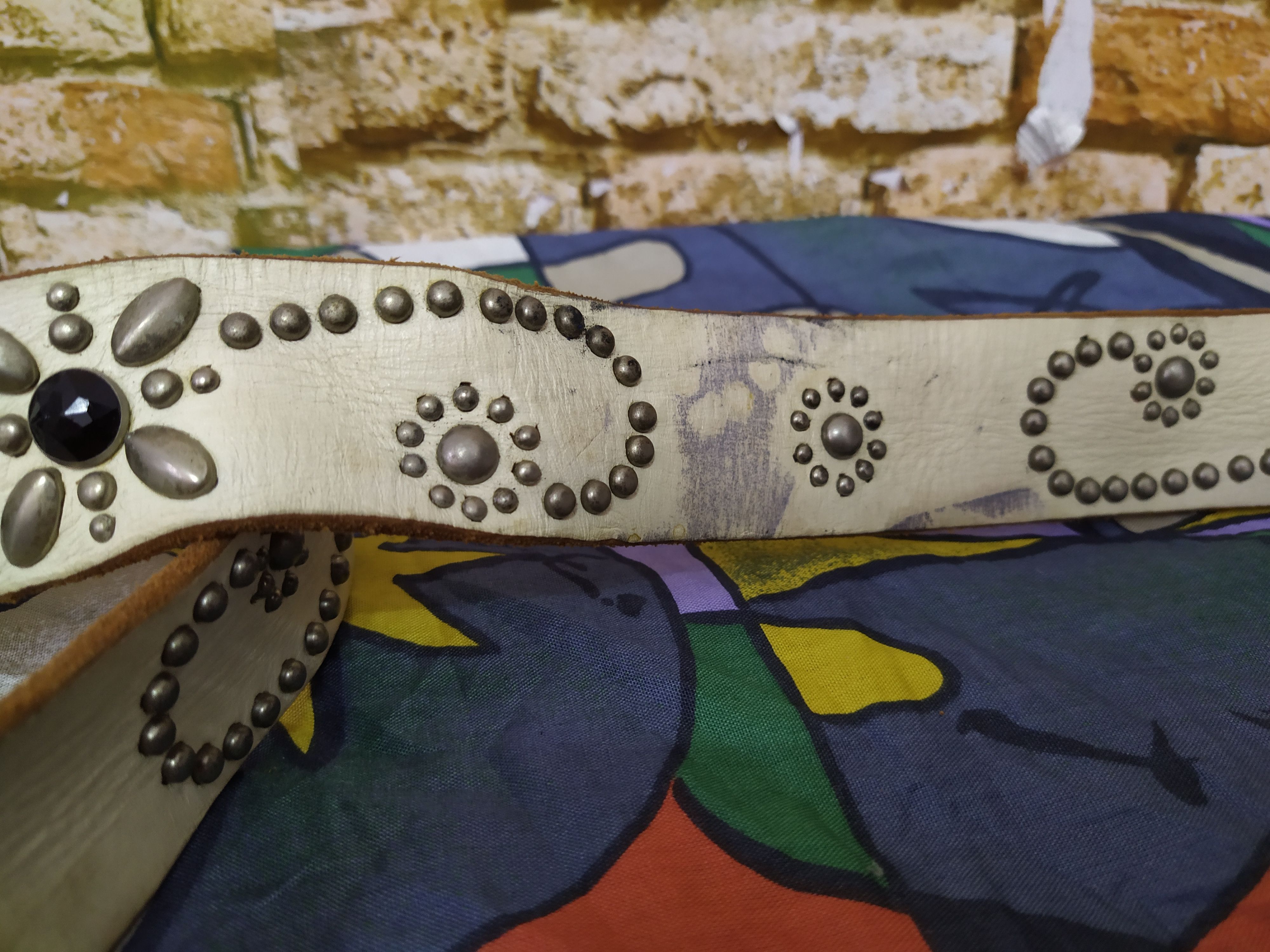 Japanese Brand × Leather DIABLO JAPAN LEATHER BELT STUDDED (B473) Size ONE SIZE - 5 Thumbnail