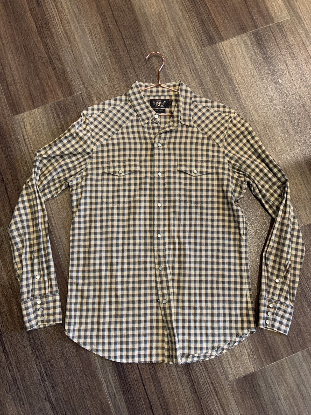 RRL Ralph Lauren RRL Brown Check Western Size US M / EU 48-50 / 2 - 1 Preview
