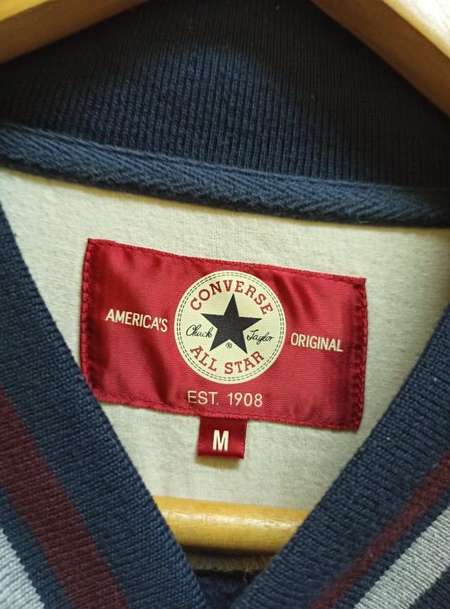 Converse Varsity sweatshirt converse blue colour soft cloth (c31) Size US M / EU 48-50 / 2 - 8 Thumbnail