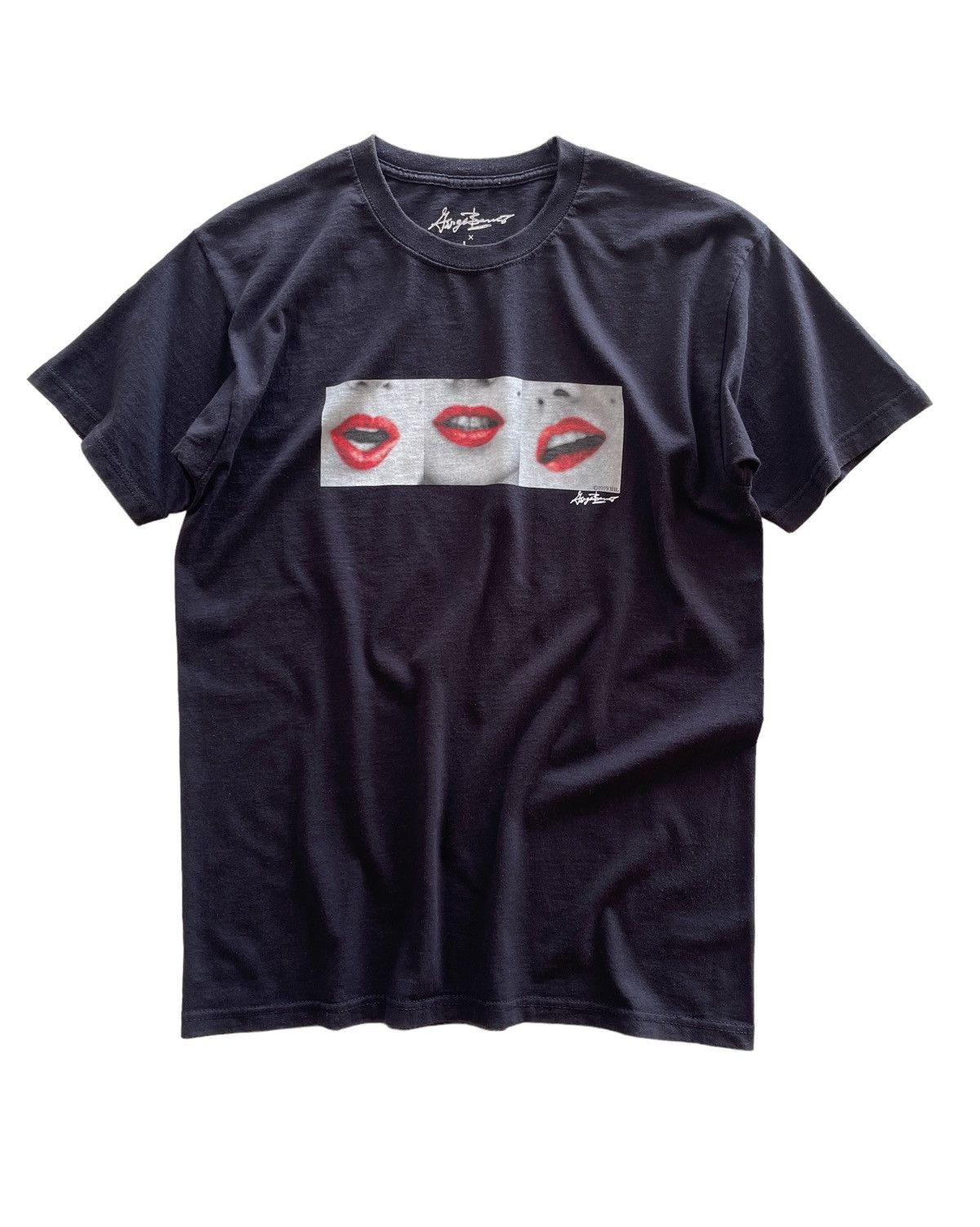 image of Angela Bassett X Journal Standard Sexy Lips Shirt in Black, Men's (Size Medium)