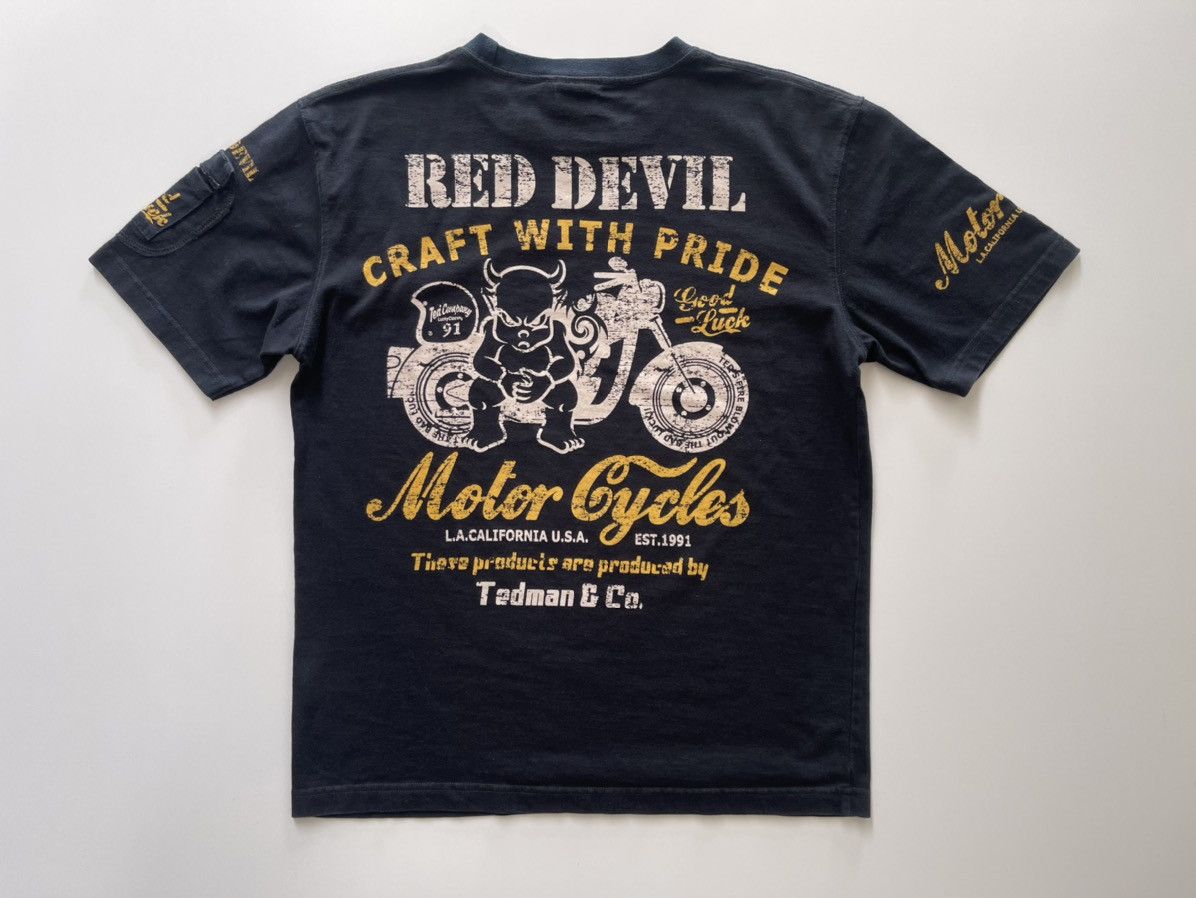 Tedman Vintage Red Devil TedMan & Co Motor Cycle Shirt Size US M / EU 48-50 / 2 - 3 Thumbnail