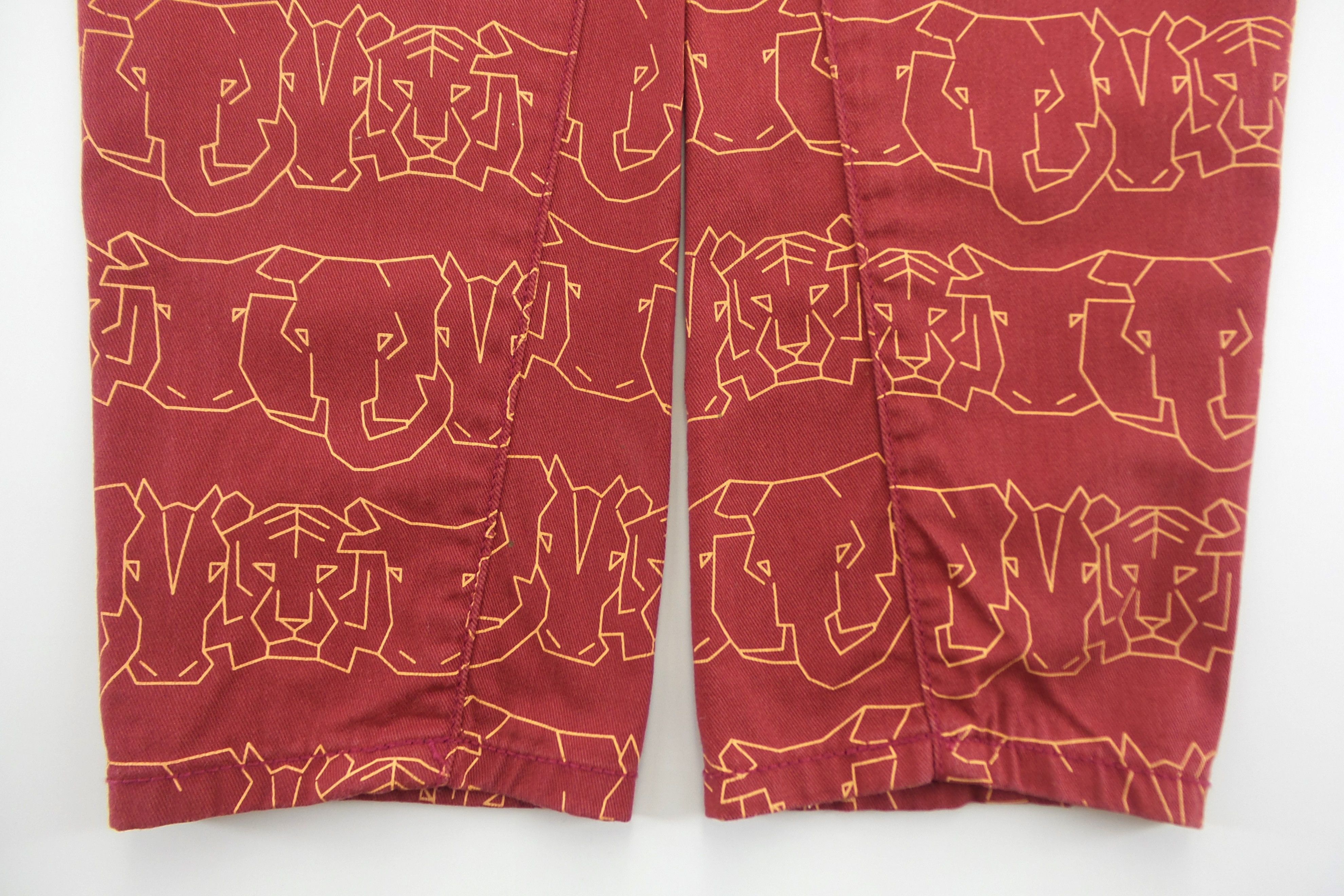 Designer × Issey Miyake × mercibeaucoup Mercibeaucoup Animals Prints Light Weight Pants W30xL39.5 Size US 30 / EU 46 - 6 Thumbnail