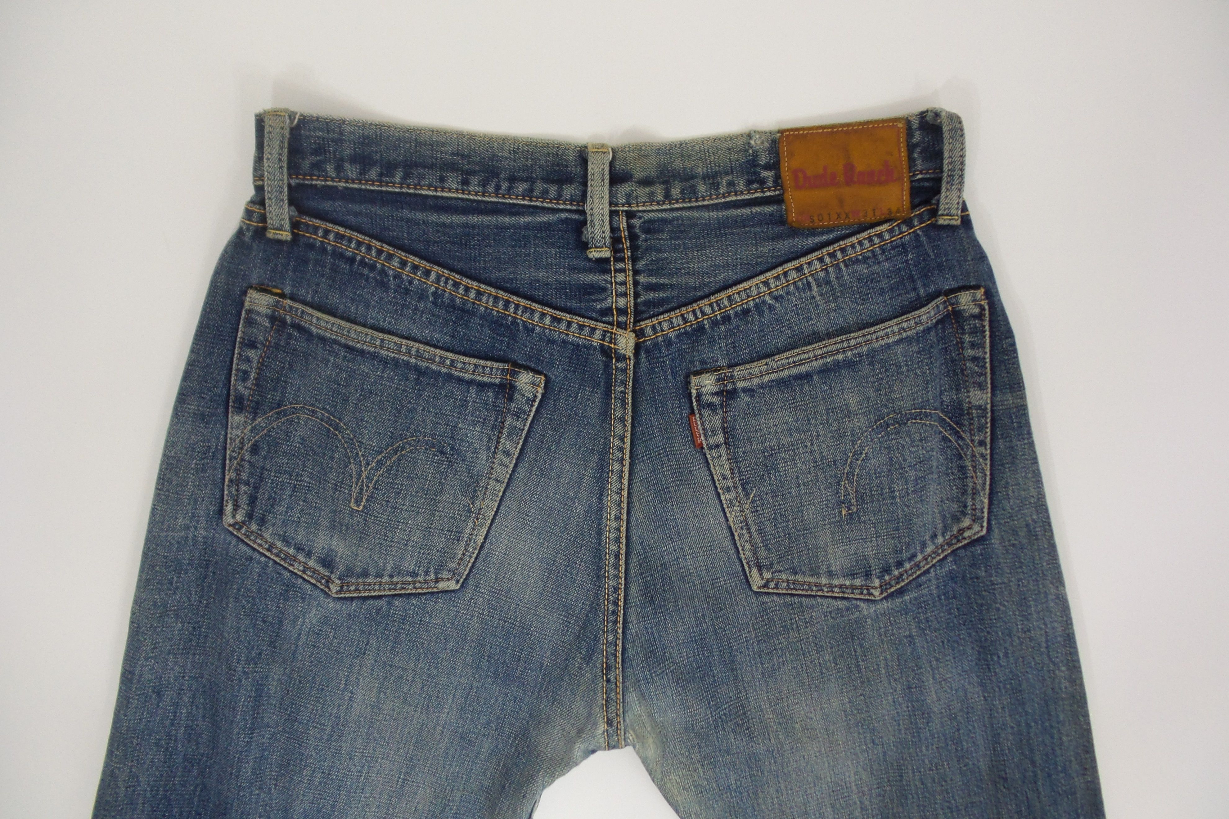 Japanese Brand Dude Ranch Stonewashed Selvedge Jeans W31xL42 Size US 31 - 6 Thumbnail