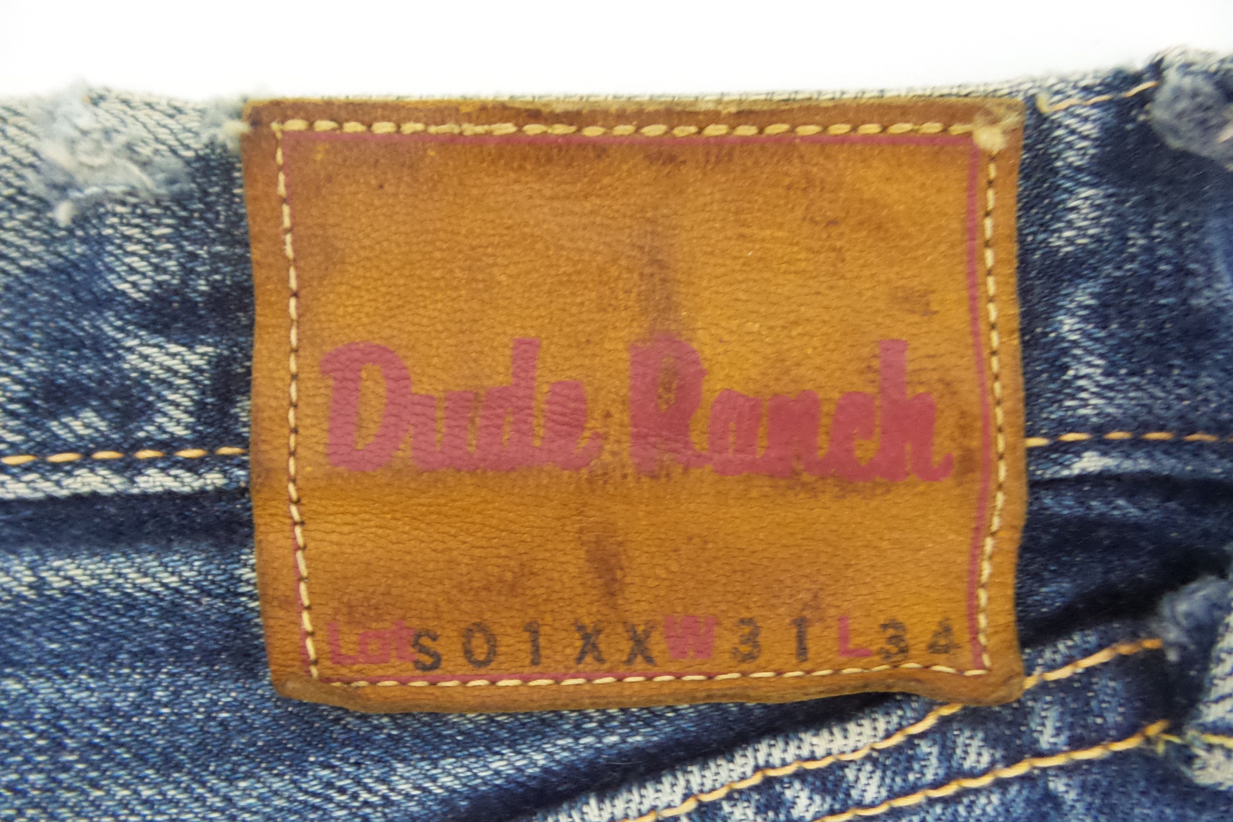 Japanese Brand Dude Ranch Stonewashed Selvedge Jeans W31xL42 Size US 31 - 7 Thumbnail