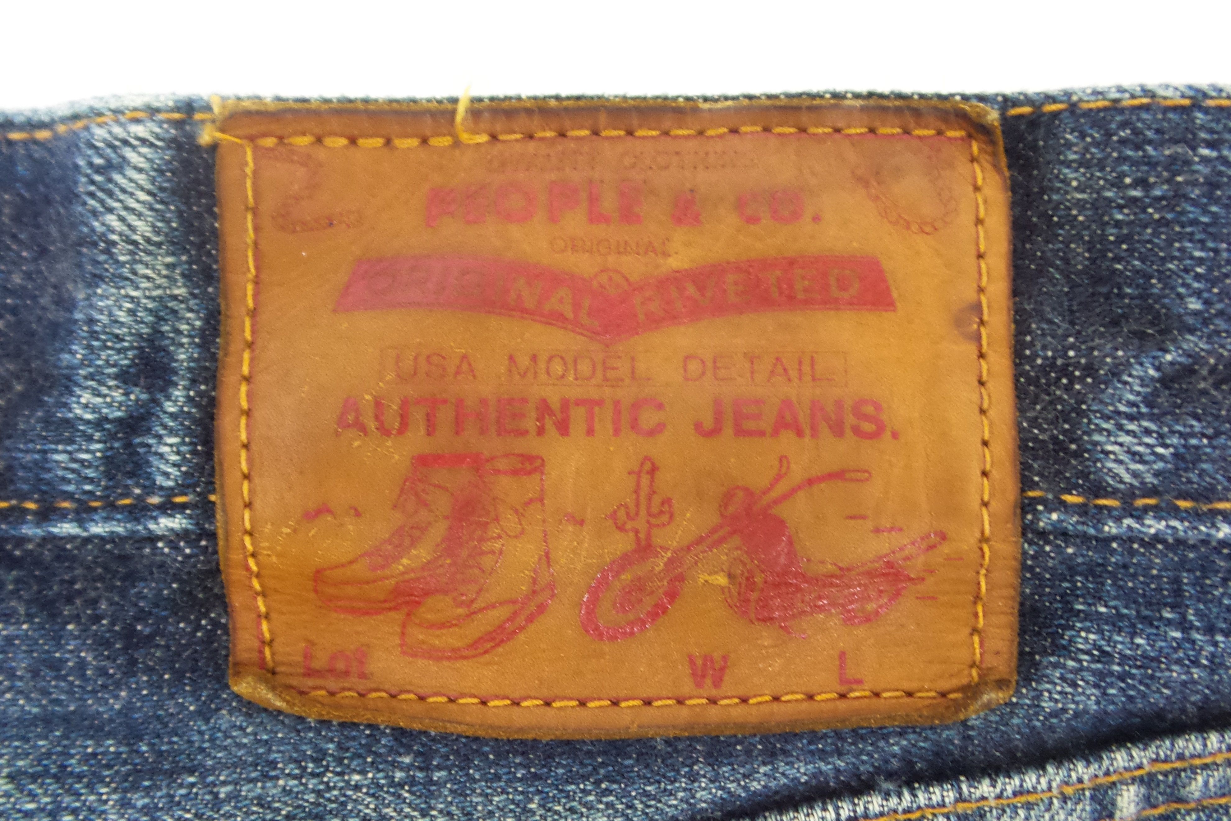 Japanese Brand People & Co. Stonewashed Selvedge Jeans W29xL39 Size US 29 - 8 Thumbnail
