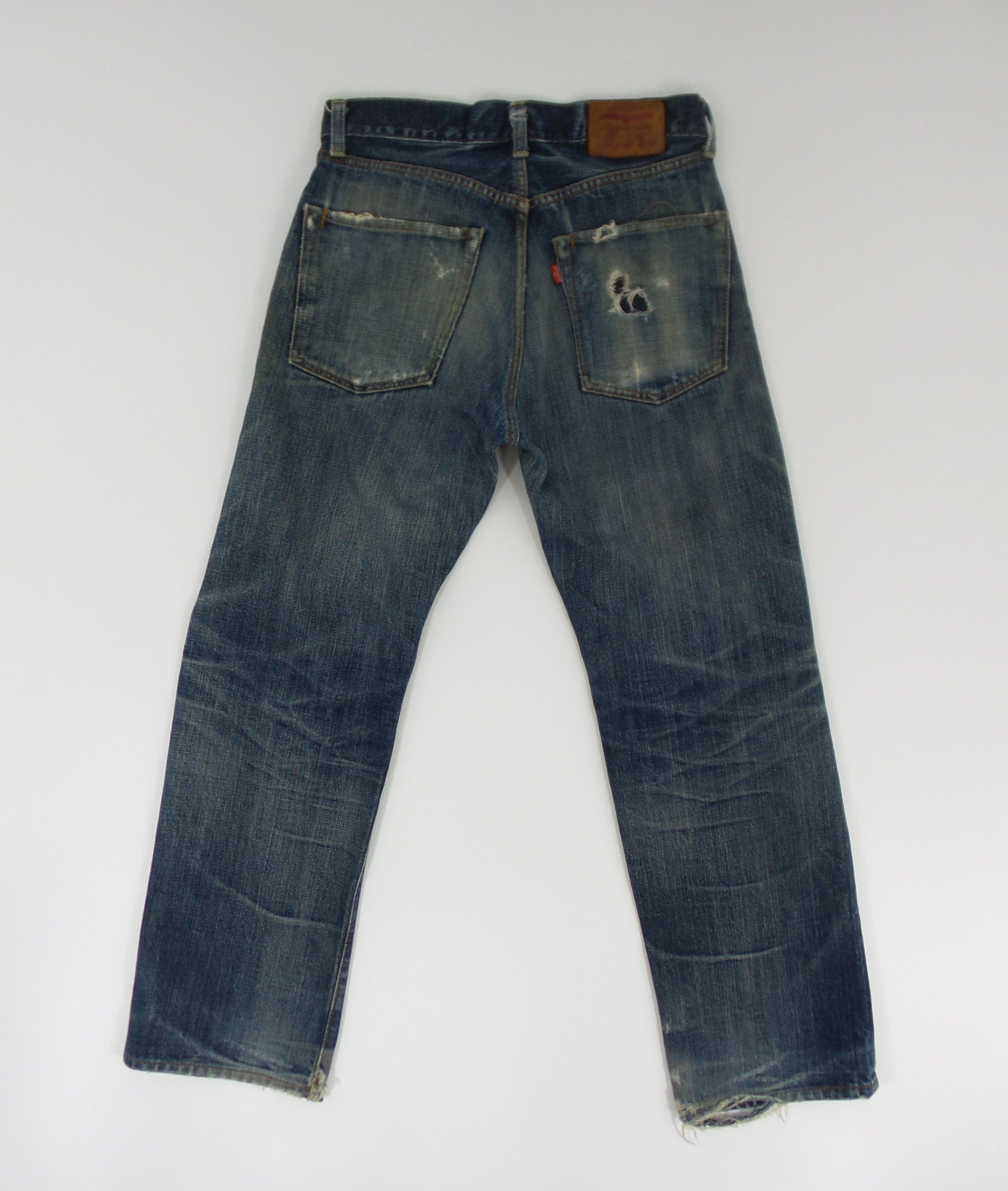 Japanese Brand People & Co. Stonewashed Selvedge Jeans W29xL39 Size US 29 - 6 Thumbnail