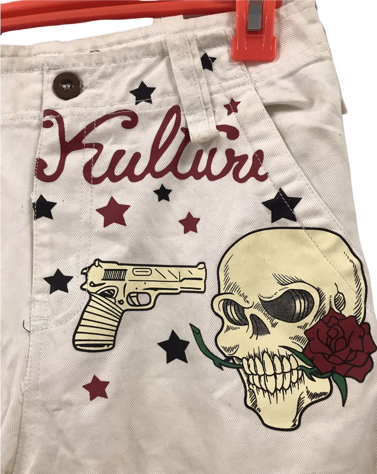 Designer × Japanese Brand Kulture Skull Short Multipocket Pant Size US 29 - 5 Thumbnail