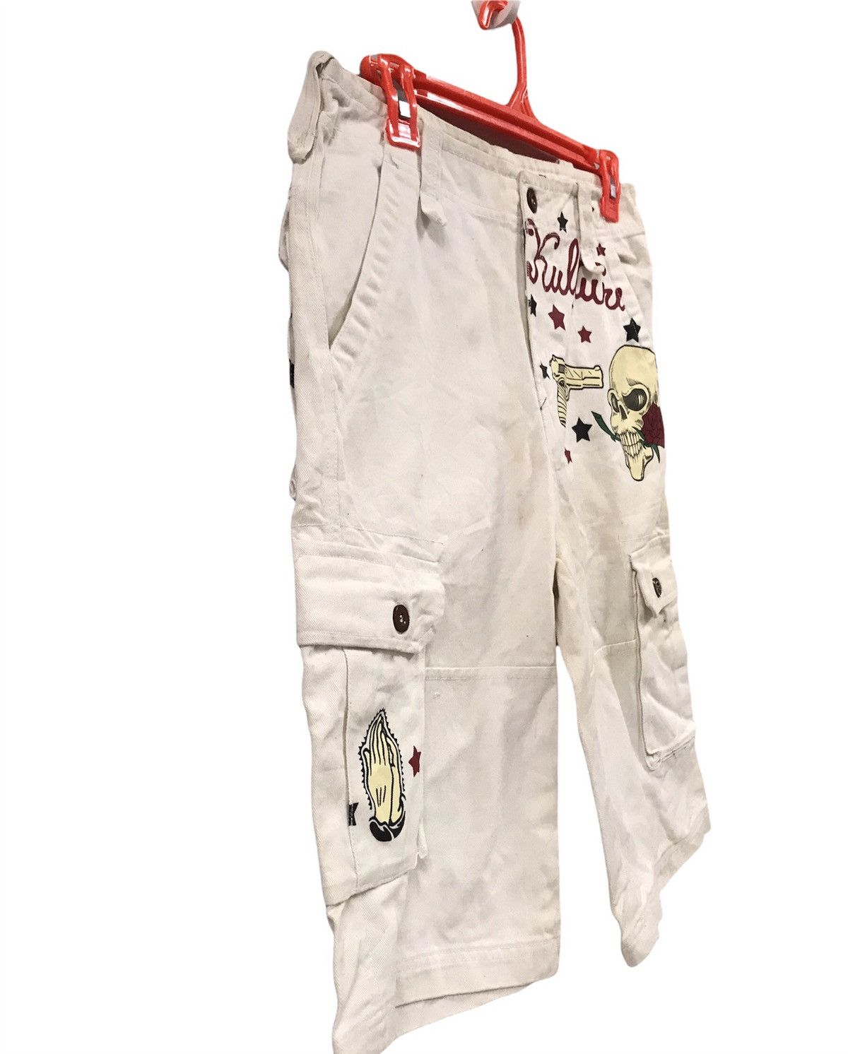Designer × Japanese Brand Kulture Skull Short Multipocket Pant Size US 29 - 3 Thumbnail