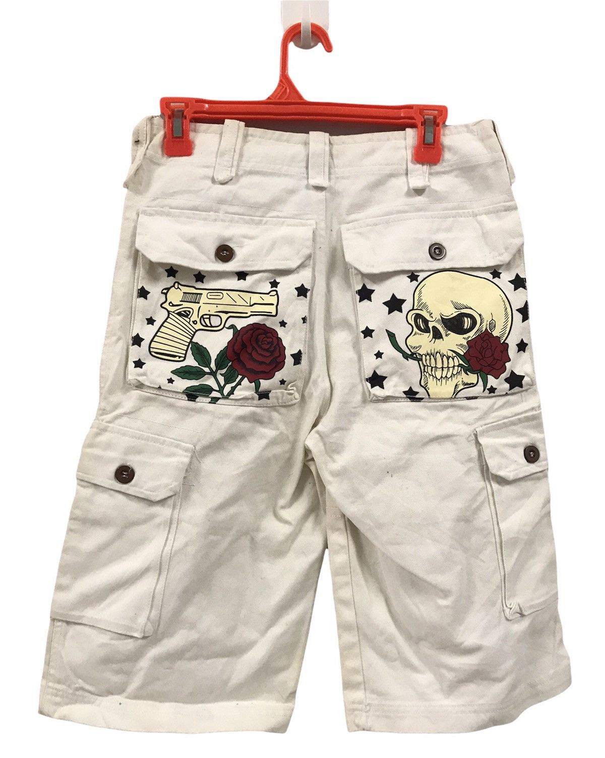 Designer × Japanese Brand Kulture Skull Short Multipocket Pant Size US 29 - 2 Thumbnail