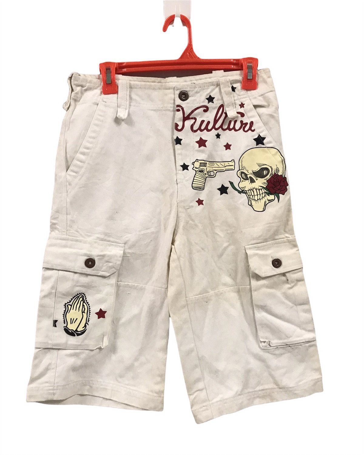 Designer × Japanese Brand Kulture Skull Short Multipocket Pant Size US 29 - 1 Thumbnail