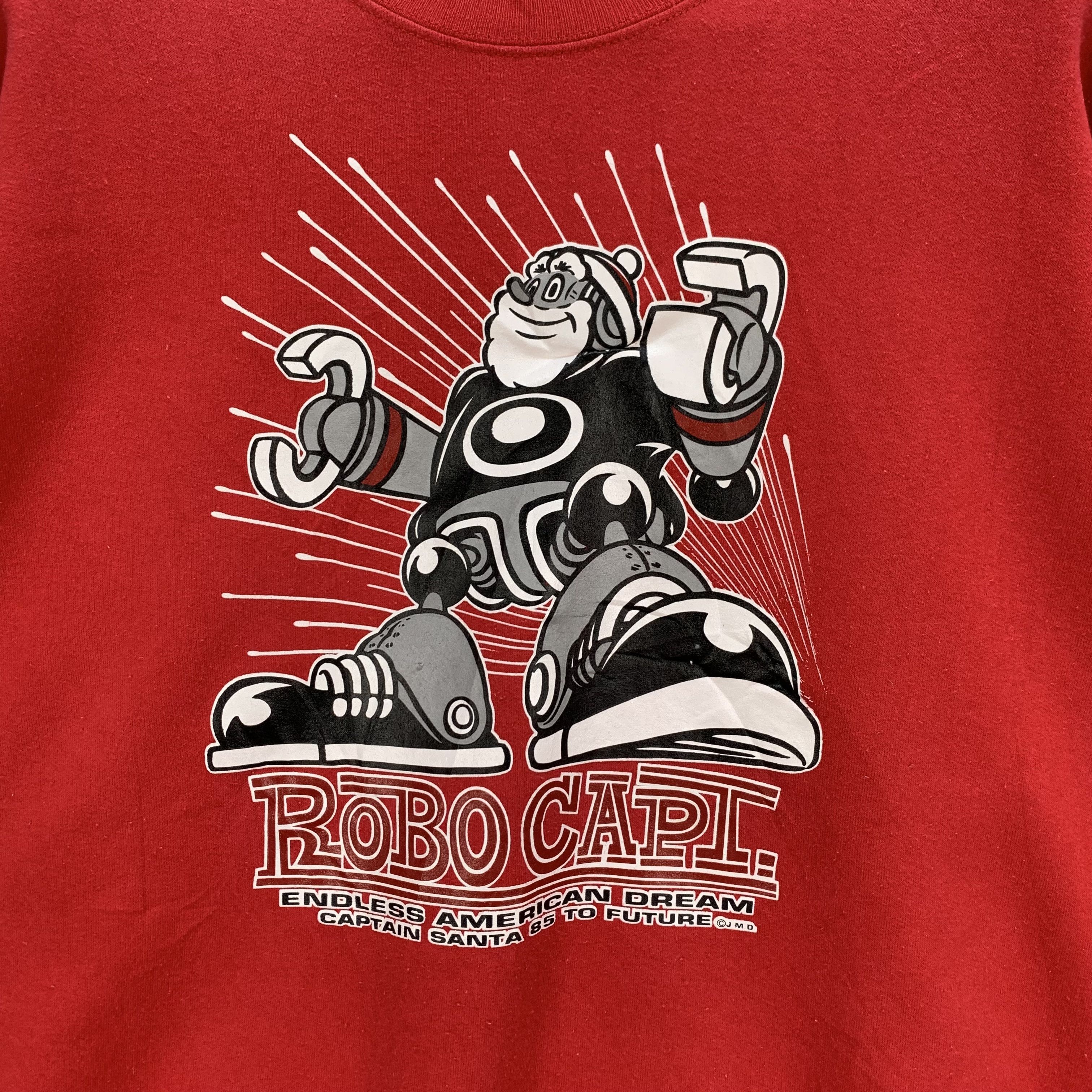 Hanes Captain Santa Robo Capt Printed Red Sweatshirts #4098-142 Size US L / EU 52-54 / 3 - 3 Thumbnail