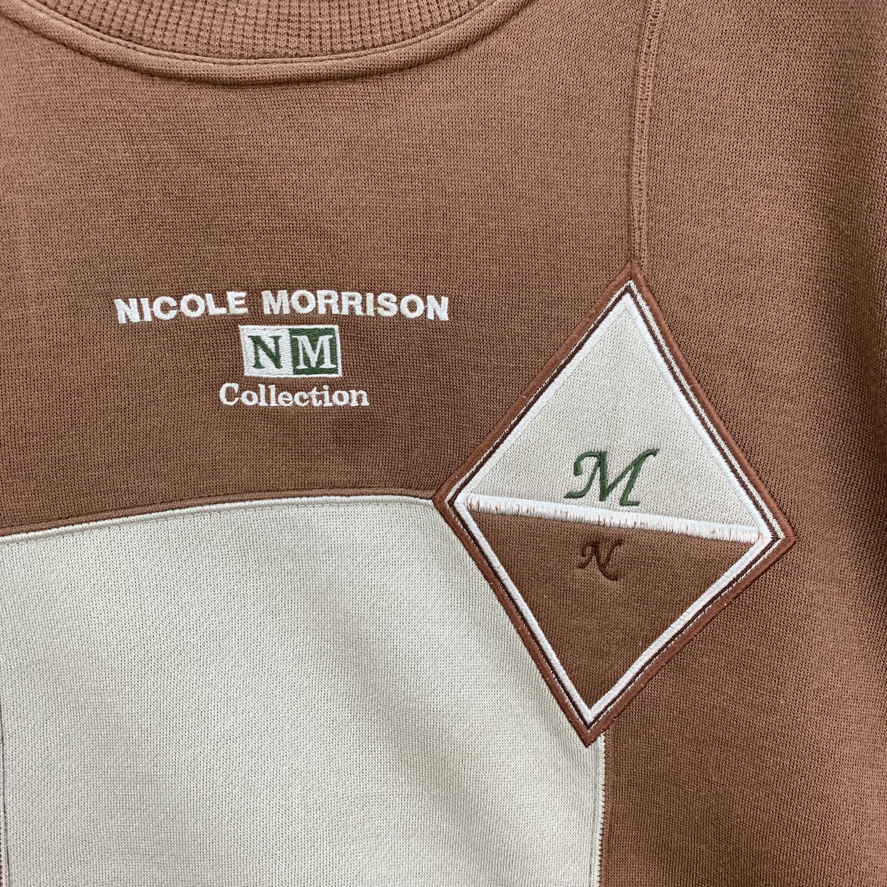 Japanese Brand Nicole Morrison Collection Colorblock Sweatshirts #4072-141 Size US M / EU 48-50 / 2 - 3 Thumbnail