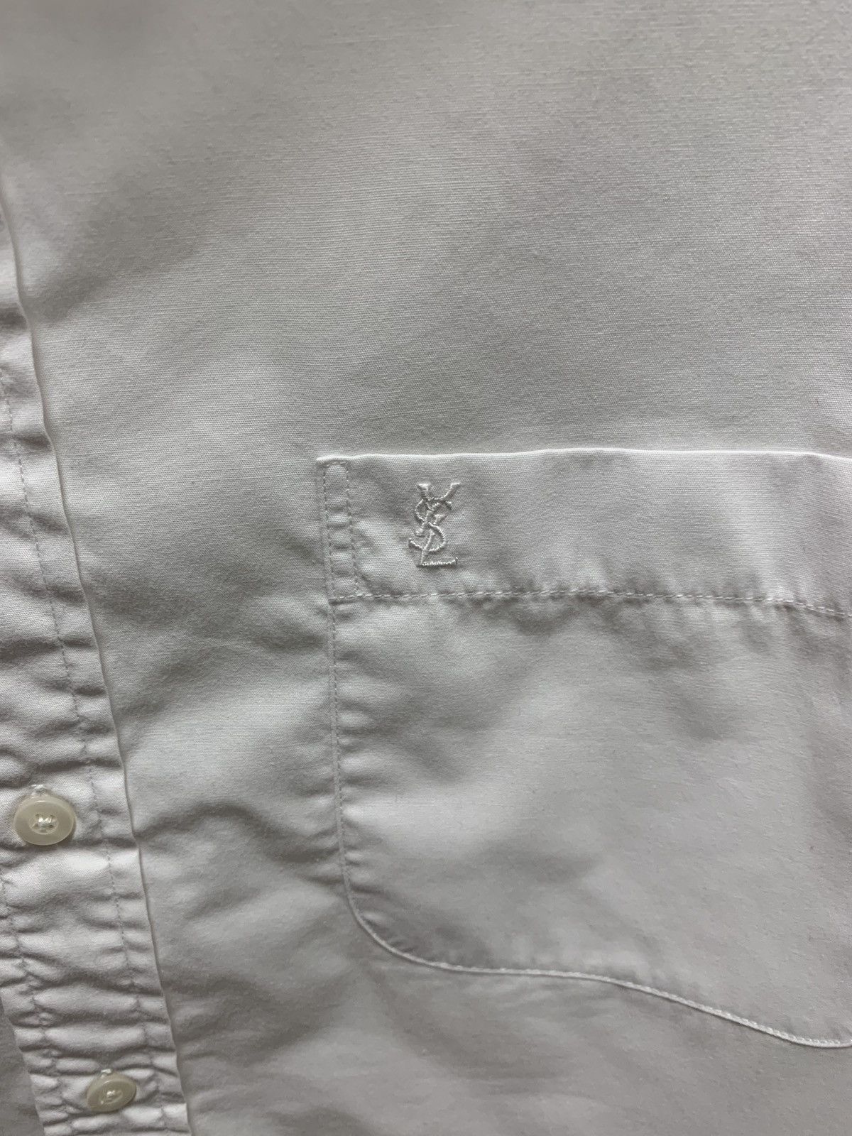 Yves Saint Laurent Yves Saint Laurent YSL white shirt L longsleeve Size US L / EU 52-54 / 3 - 4 Thumbnail