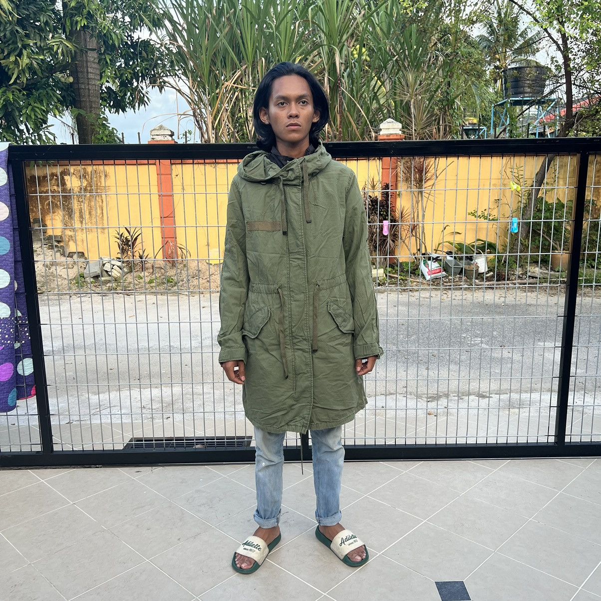 Japanese Brand Top Shop Olive Green Army Parka Military Style Jacket Size US L / EU 52-54 / 3 - 12 Thumbnail