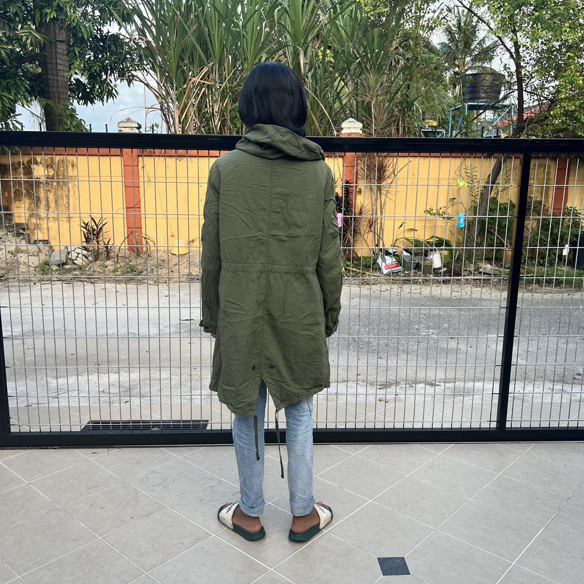 Japanese Brand Top Shop Olive Green Army Parka Military Style Jacket Size US L / EU 52-54 / 3 - 14 Thumbnail