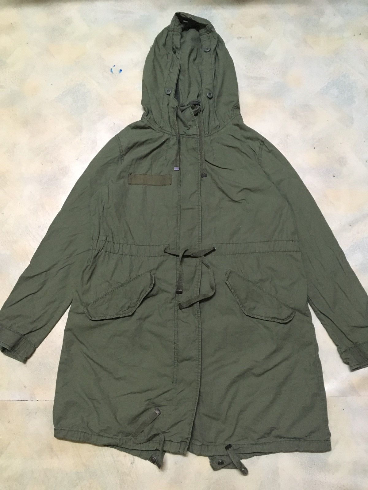 Japanese Brand Top Shop Olive Green Army Parka Military Style Jacket Size US L / EU 52-54 / 3 - 3 Thumbnail