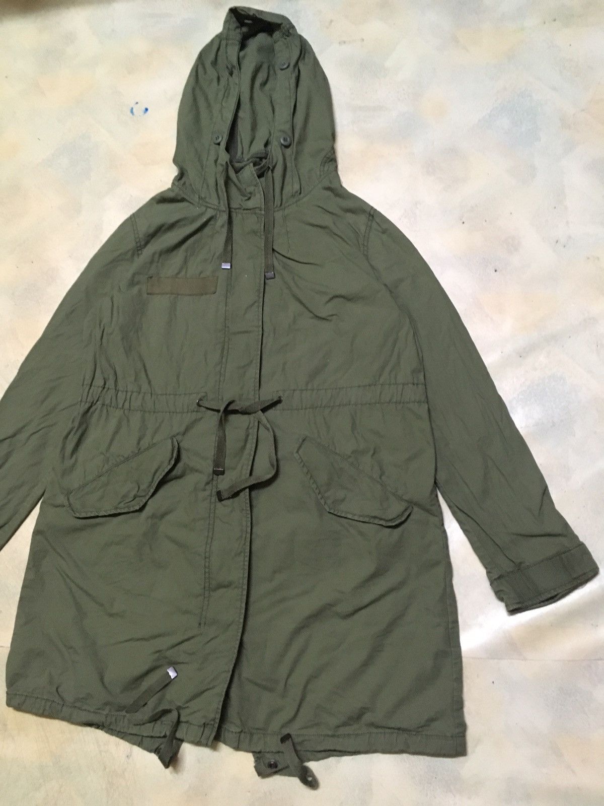 Japanese Brand Top Shop Olive Green Army Parka Military Style Jacket Size US L / EU 52-54 / 3 - 4 Thumbnail