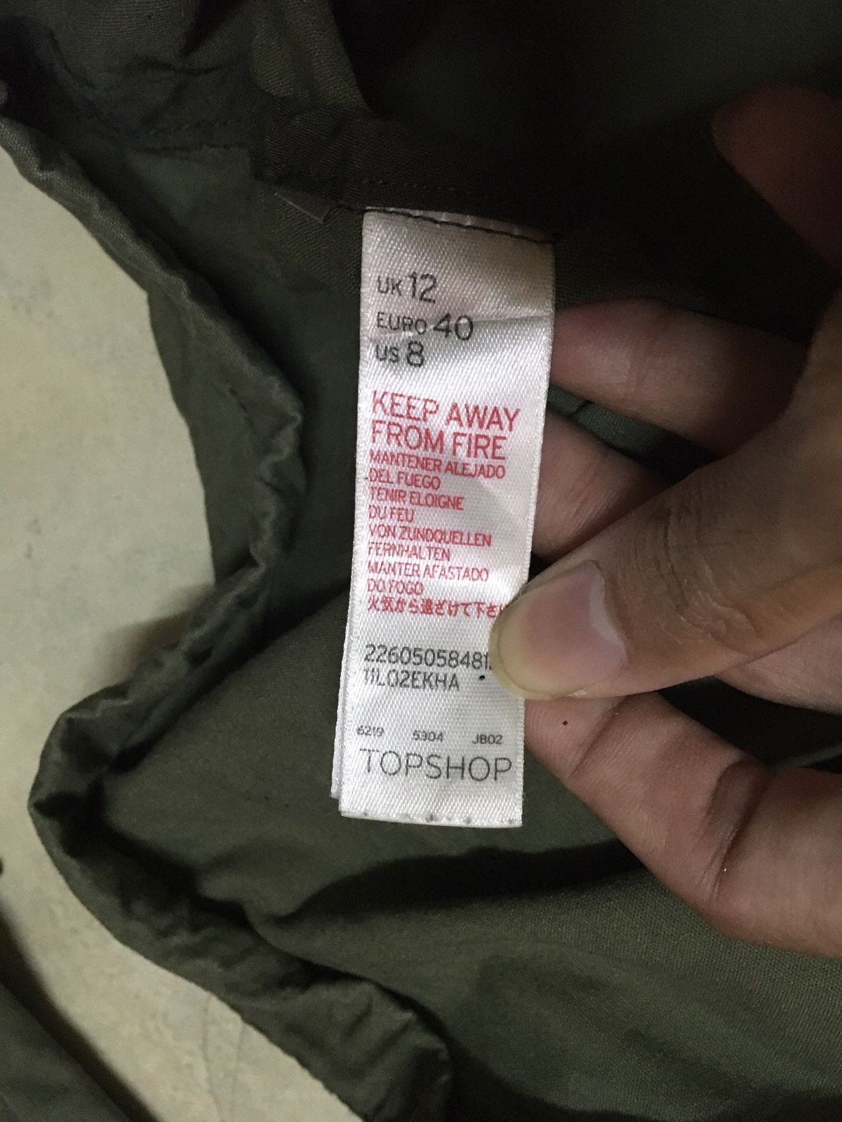 Japanese Brand Top Shop Olive Green Army Parka Military Style Jacket Size US L / EU 52-54 / 3 - 5 Thumbnail