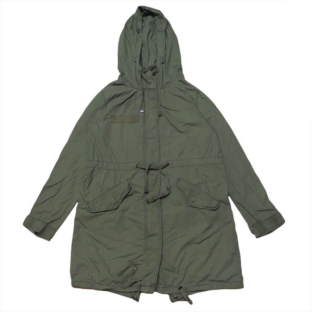Japanese Brand Top Shop Olive Green Army Parka Military Style Jacket Size US L / EU 52-54 / 3 - 1 Thumbnail