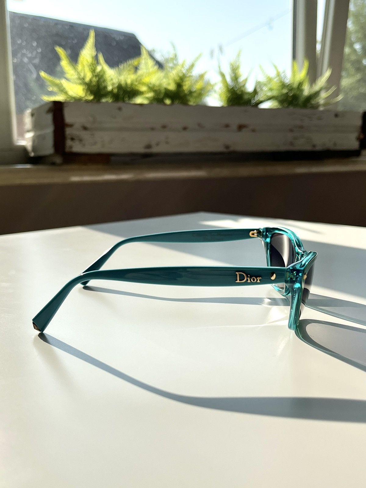 Dior ★0% TAX★ DIOR GALLIANO LES MARQUISES HATUTAA TEAL SUNGLASSES Size ONE SIZE - 7 Thumbnail