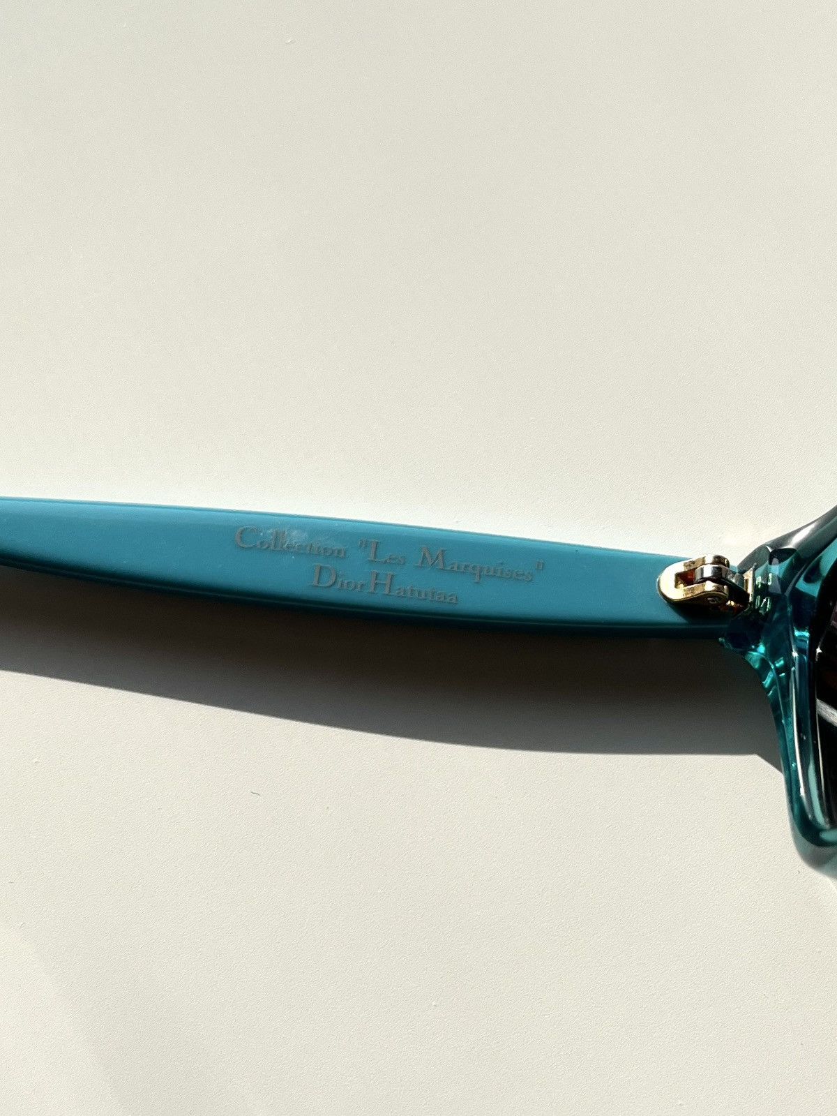 Dior ★0% TAX★ DIOR GALLIANO LES MARQUISES HATUTAA TEAL SUNGLASSES Size ONE SIZE - 10 Thumbnail