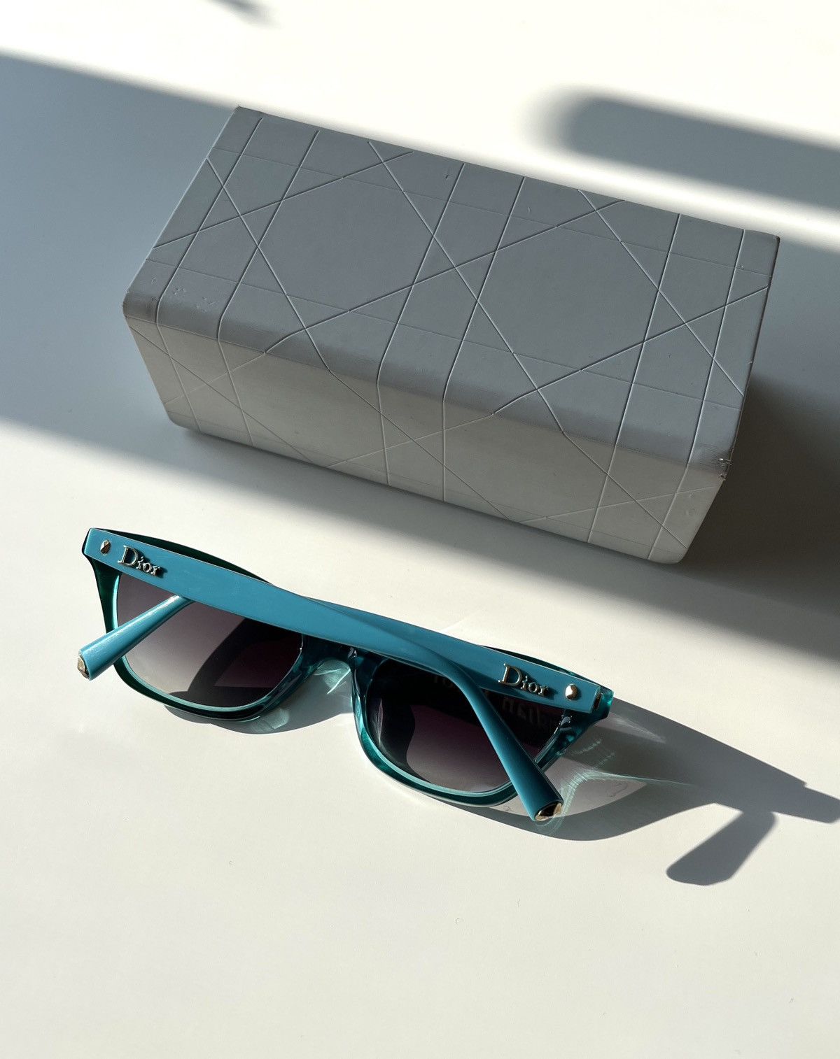 Dior ★0% TAX★ DIOR GALLIANO LES MARQUISES HATUTAA TEAL SUNGLASSES Size ONE SIZE - 5 Thumbnail