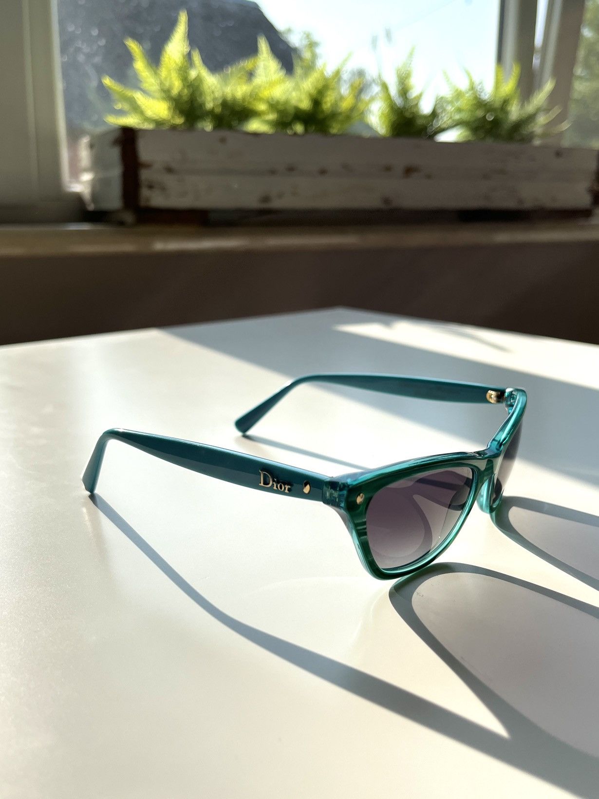 Dior ★0% TAX★ DIOR GALLIANO LES MARQUISES HATUTAA TEAL SUNGLASSES Size ONE SIZE - 8 Thumbnail