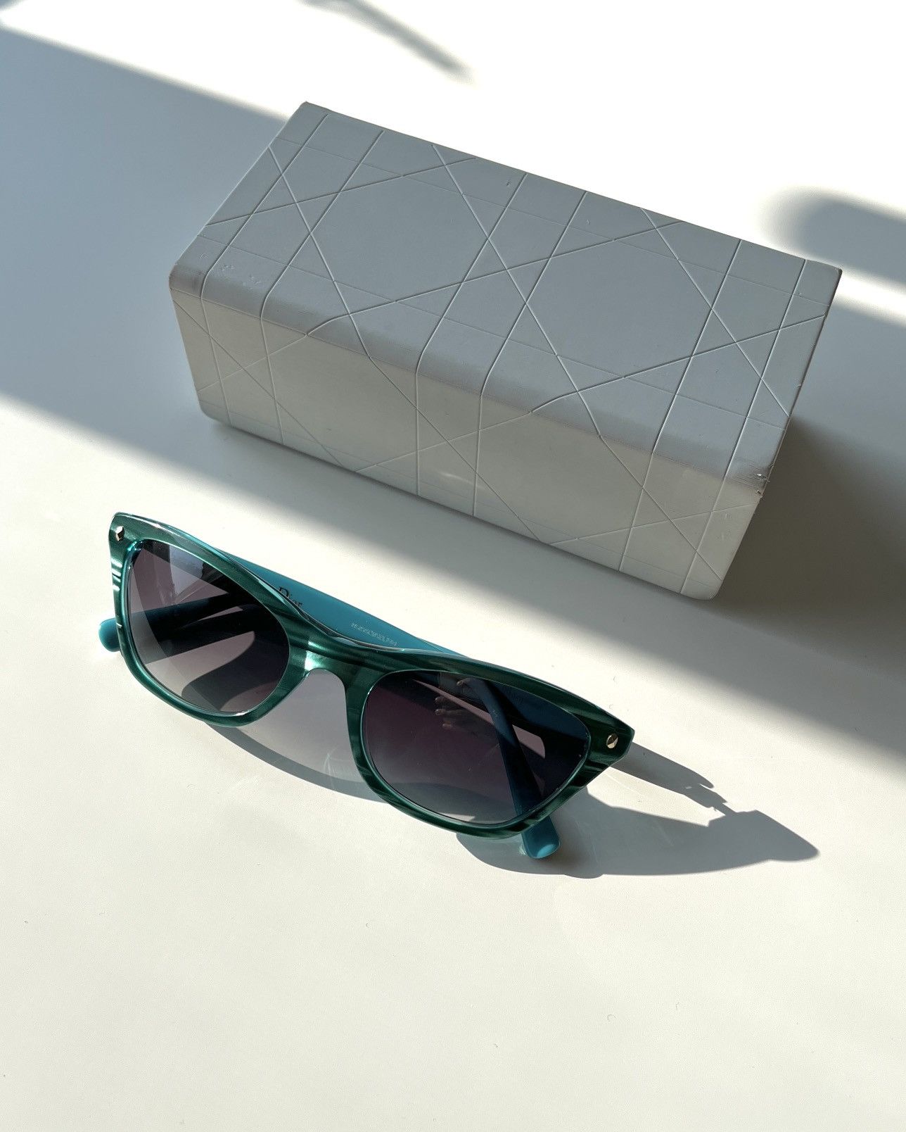 Dior ★0% TAX★ DIOR GALLIANO LES MARQUISES HATUTAA TEAL SUNGLASSES Size ONE SIZE - 4 Thumbnail