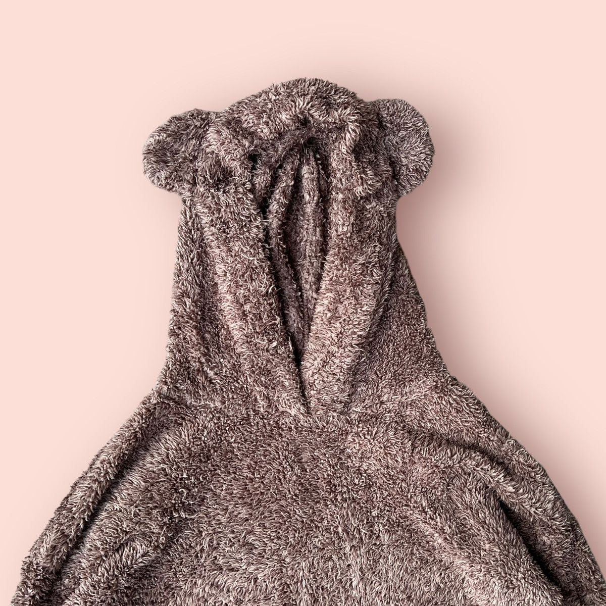 GU × Issey Miyake × Ne-Net VINTAGE GU FLUFFY FLEECE BEAR EARS PULLOVER HOODIE SWEATER Size L / US 10 / IT 46 - 2 Thumbnail