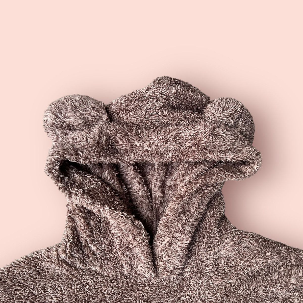 GU × Issey Miyake × Ne-Net VINTAGE GU FLUFFY FLEECE BEAR EARS PULLOVER HOODIE SWEATER Size L / US 10 / IT 46 - 13 Thumbnail