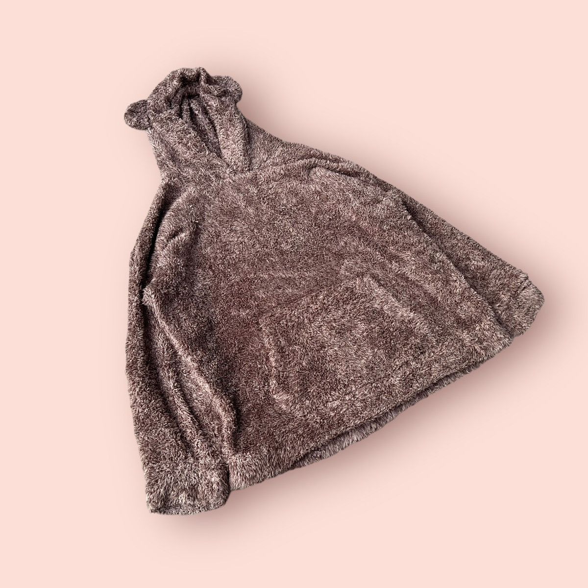 GU × Issey Miyake × Ne-Net VINTAGE GU FLUFFY FLEECE BEAR EARS PULLOVER HOODIE SWEATER Size L / US 10 / IT 46 - 7 Thumbnail