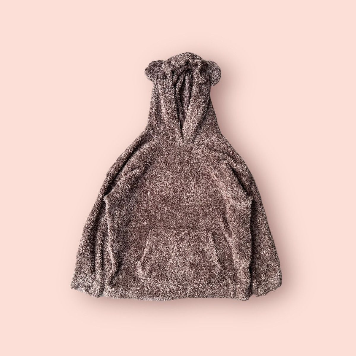 GU × Issey Miyake × Ne-Net VINTAGE GU FLUFFY FLEECE BEAR EARS PULLOVER HOODIE SWEATER Size L / US 10 / IT 46 - 3 Thumbnail