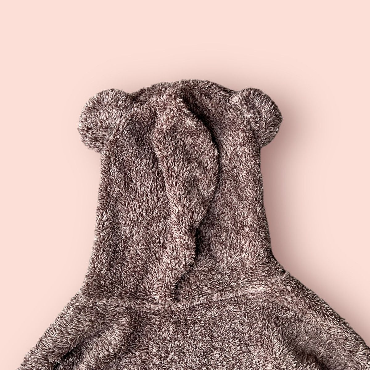 GU × Issey Miyake × Ne-Net VINTAGE GU FLUFFY FLEECE BEAR EARS PULLOVER HOODIE SWEATER Size L / US 10 / IT 46 - 6 Thumbnail