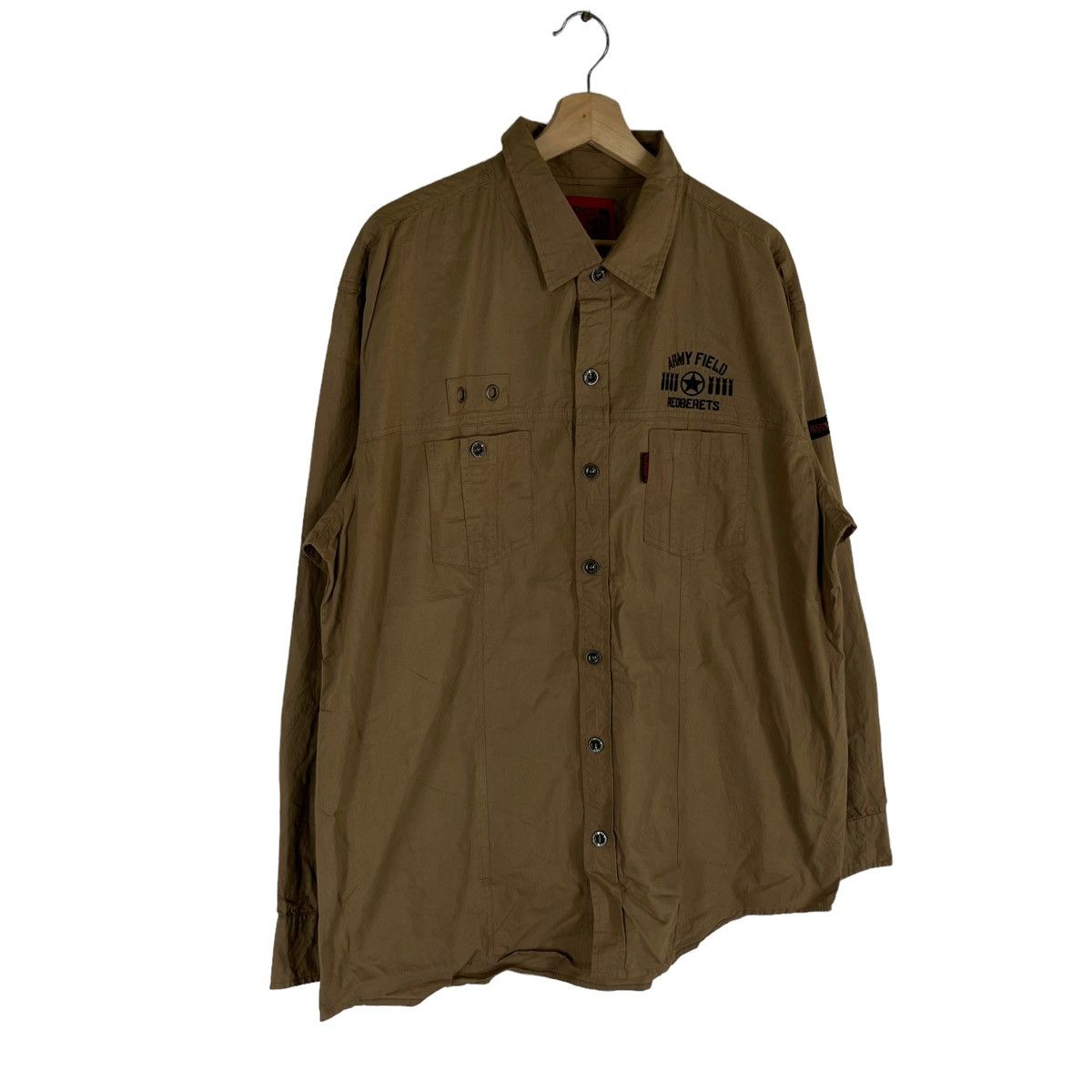 Japanese Brand VINTAGE RED BERETS CARGO MULTI POCKET JACKET ISSEY MIYAKE Size US XL / EU 56 / 4 - 2 Thumbnail