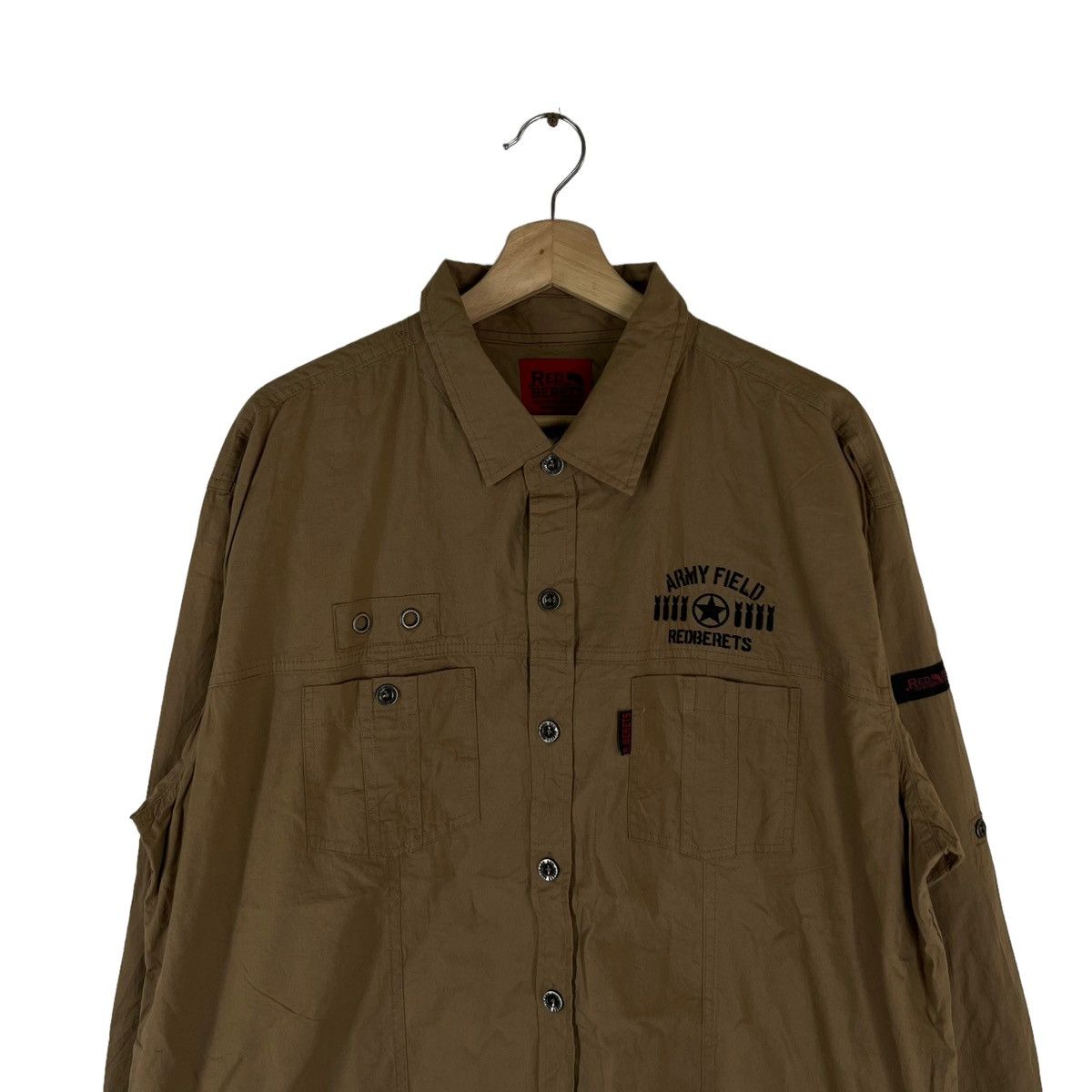 Japanese Brand VINTAGE RED BERETS CARGO MULTI POCKET JACKET ISSEY MIYAKE Size US XL / EU 56 / 4 - 3 Thumbnail