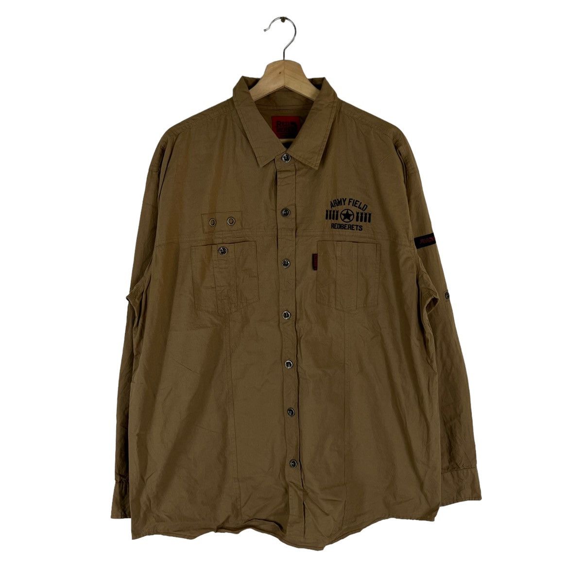 Japanese Brand VINTAGE RED BERETS CARGO MULTI POCKET JACKET ISSEY MIYAKE Size US XL / EU 56 / 4 - 1 Thumbnail