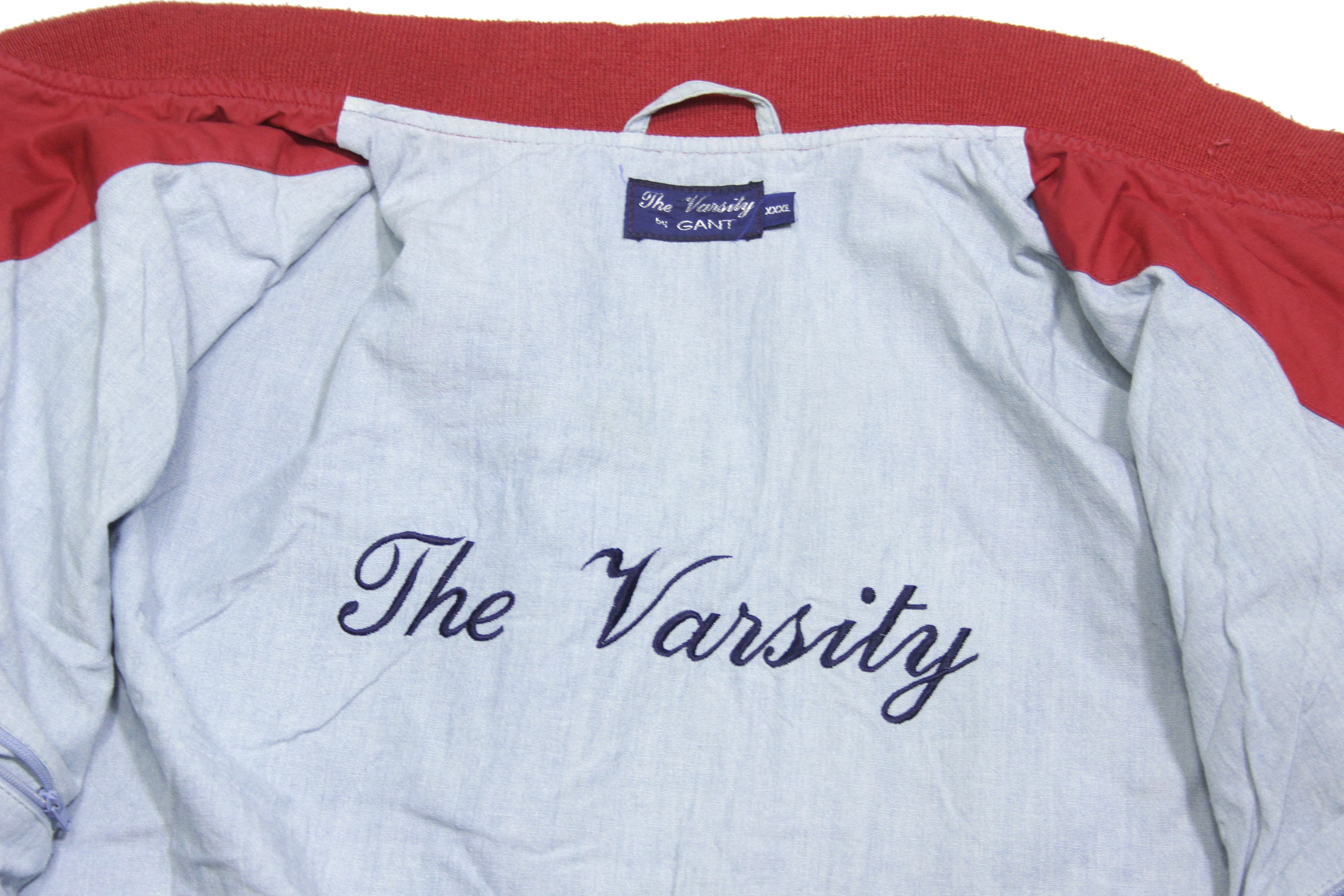 Gant 90S USA Big Logo Varsity Red Bomber Jacket Size US XXL / EU 58 / 5 - 12 Thumbnail