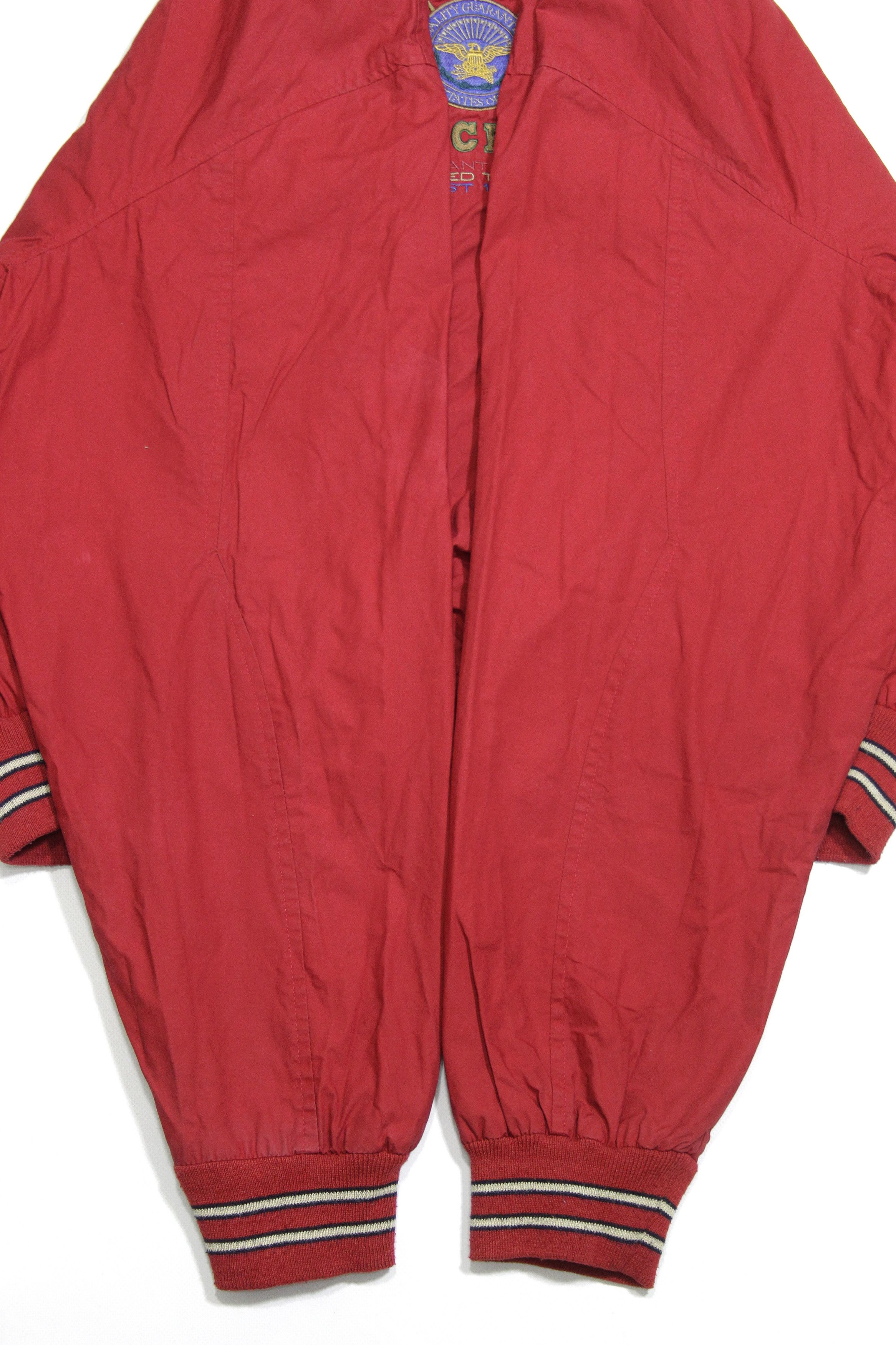 Gant 90S USA Big Logo Varsity Red Bomber Jacket Size US XXL / EU 58 / 5 - 7 Thumbnail