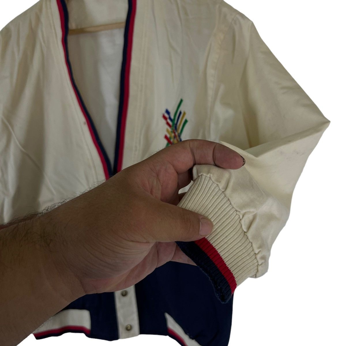 Japanese Brand VINTAGE LIGHT CARDIGAN MIX COLOUR JAPAN MADE RILEX WEAR Size US M / EU 48-50 / 2 - 6 Thumbnail