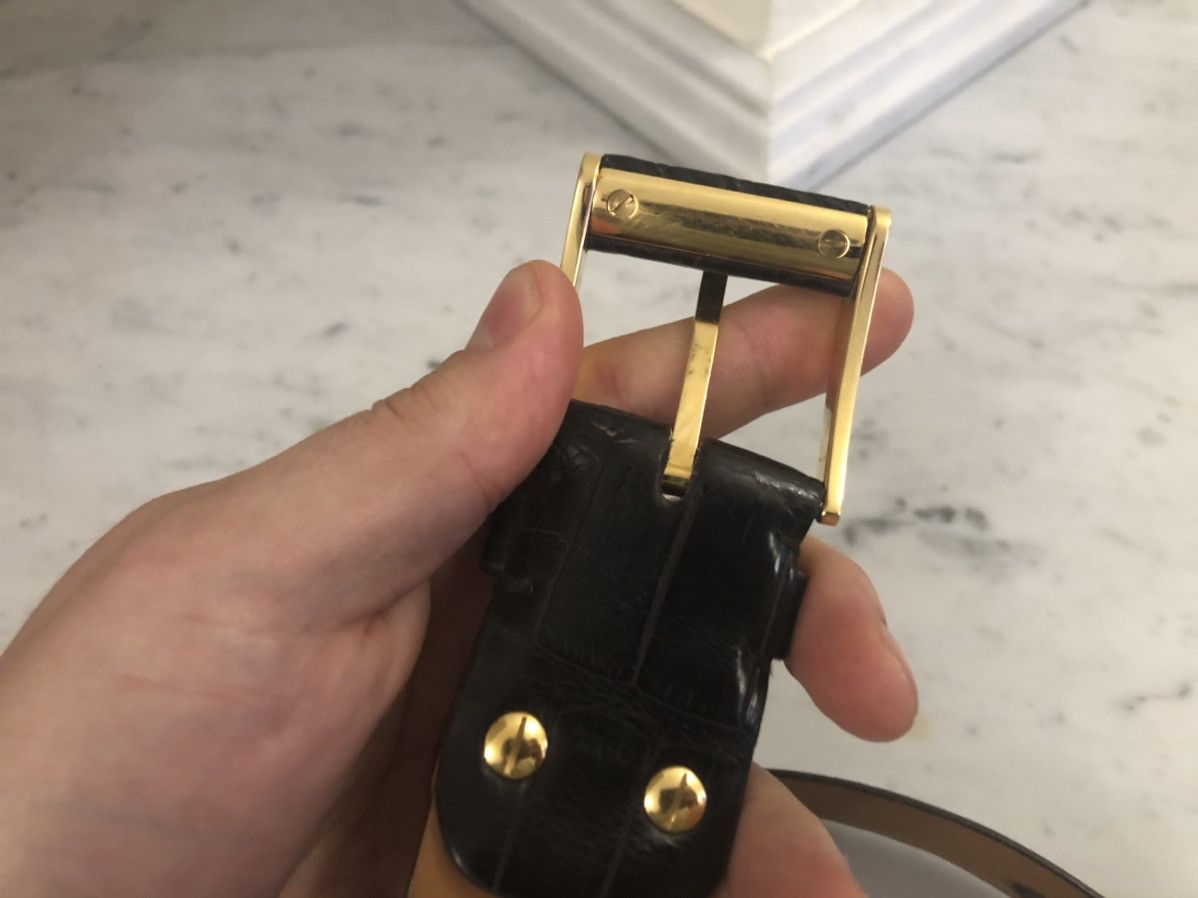 Zilli Zilli Aligator skin leather belt Size ONE SIZE - 5 Thumbnail