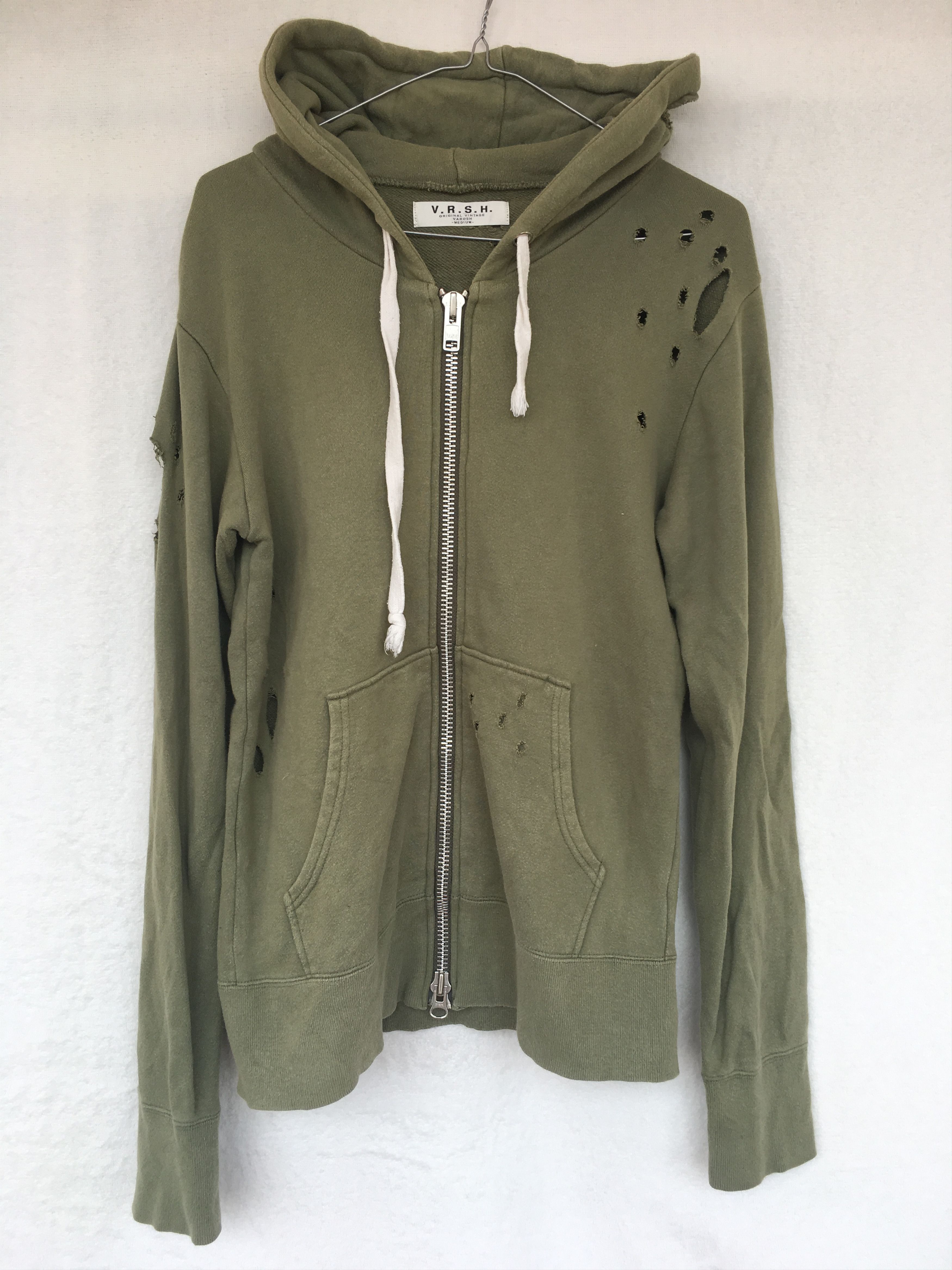 Japanese Brand Varosh Distress Hoodie Size US M / EU 48-50 / 2 - 1 Thumbnail