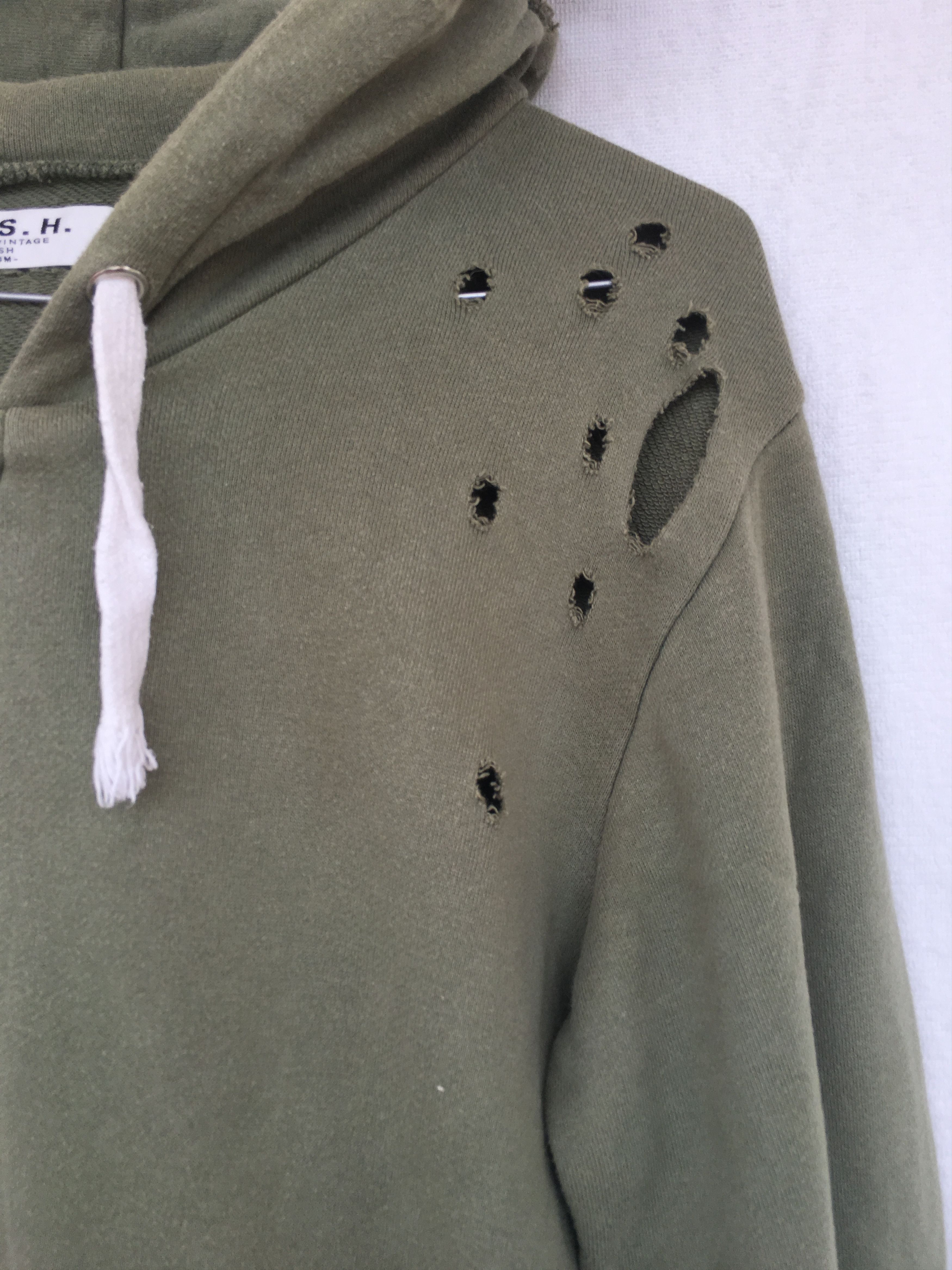 Japanese Brand Varosh Distress Hoodie Size US M / EU 48-50 / 2 - 4 Thumbnail