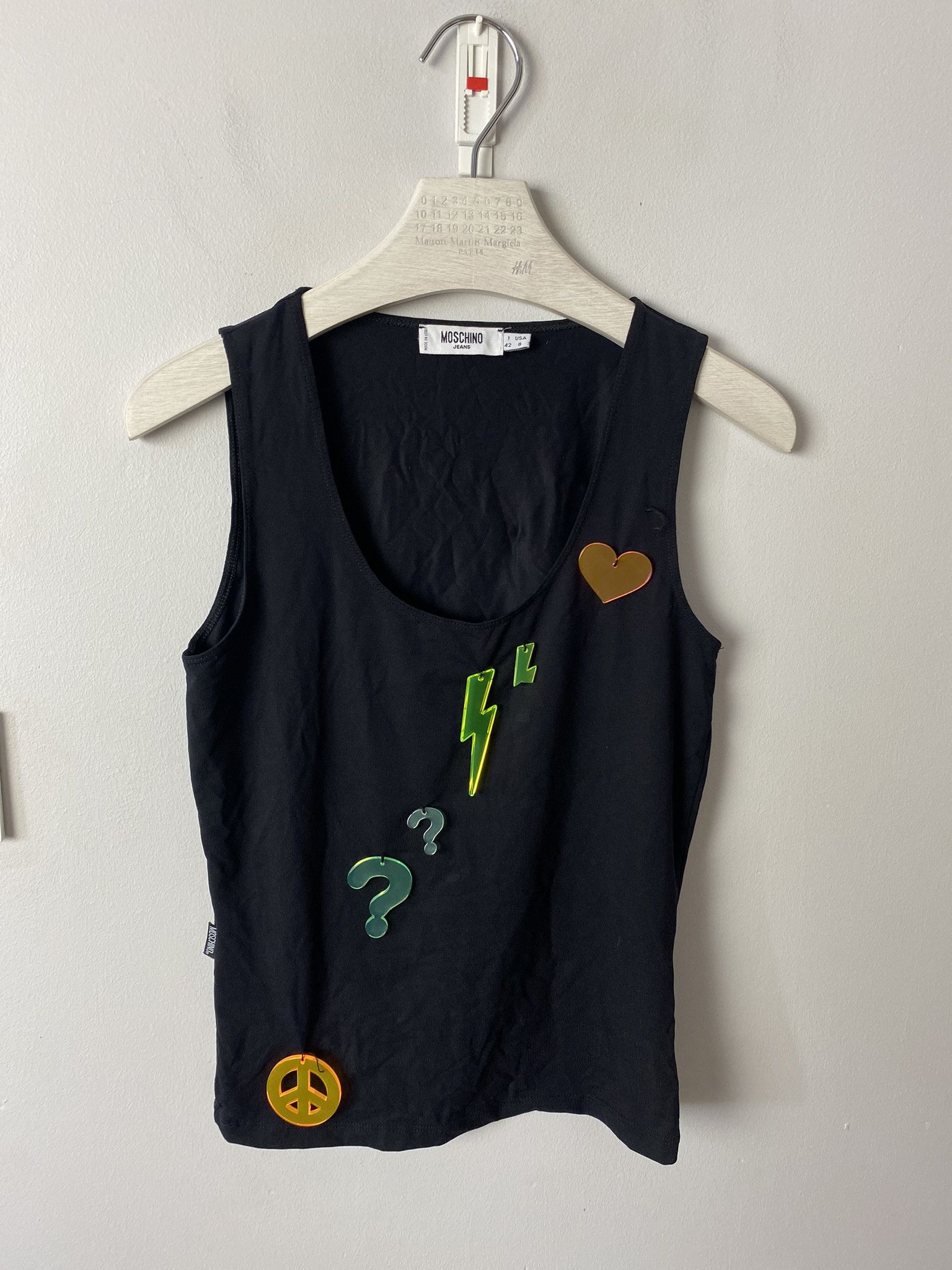 Moschino Moschino Jeans tanktop t-shirt Size M / US 6-8 / IT 42-44 - 1 Thumbnail