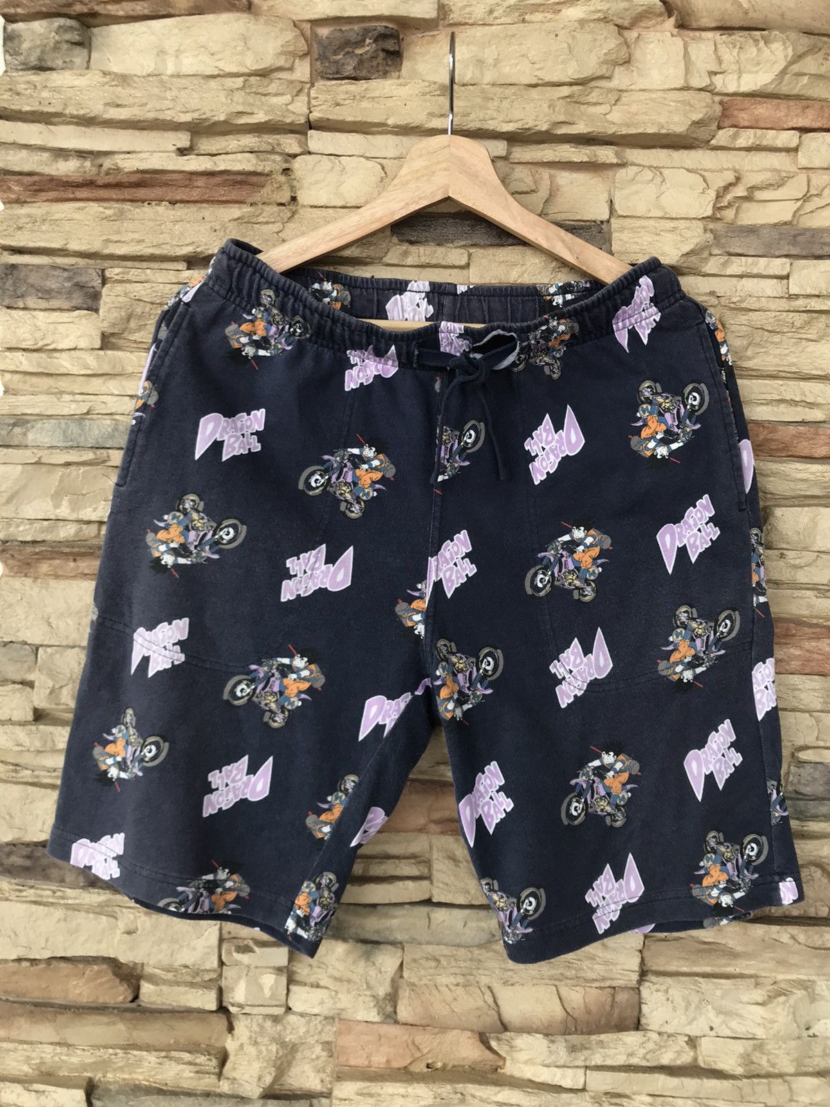 image of Anima dragon Ball Z By Gu Short Pants in Blue, Men's (Size 28)