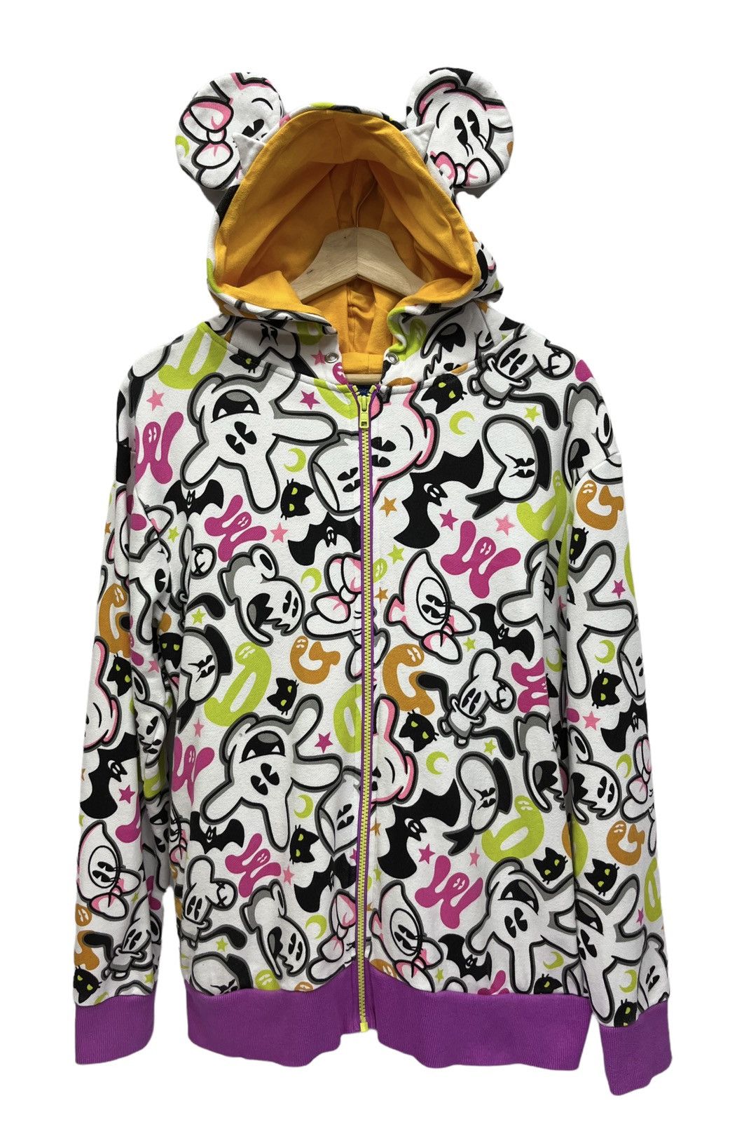 DC Comics DOPE🔥Vtg DISNEY All Over Print Ears Horny Hooded Cotton Size US M / EU 48-50 / 2 - 5 Thumbnail