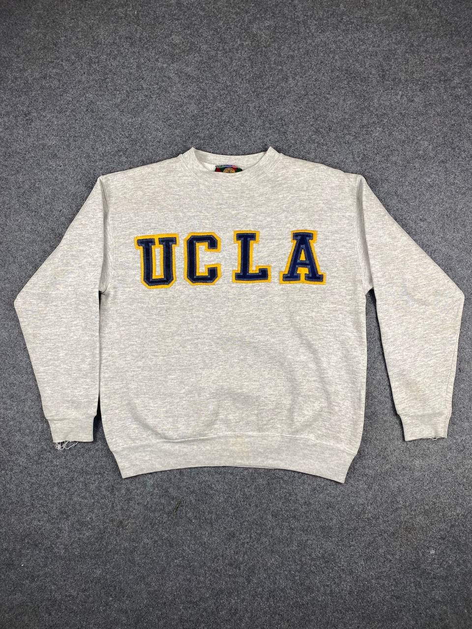 image of Made In USA x Vintage Ucla Josten Sportwear Embroided Logo Distressed in Grey, Men's (Size Medium)