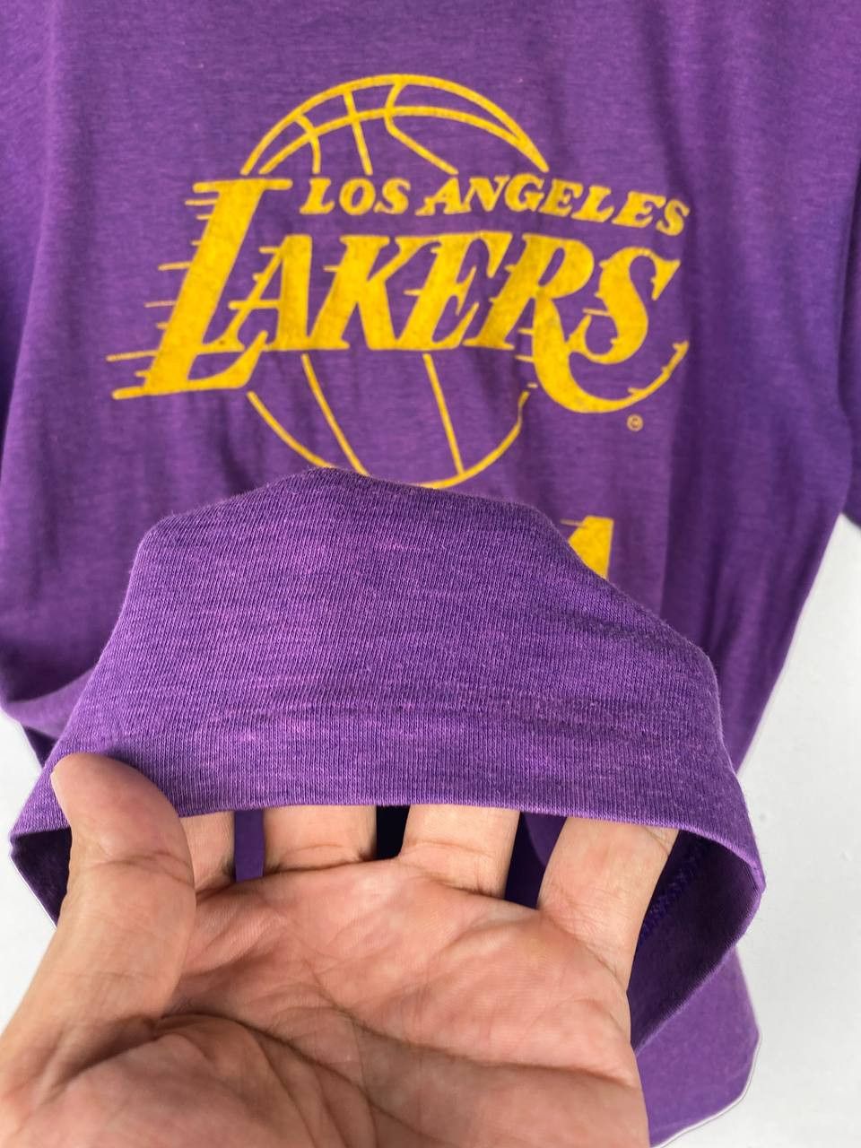 NBA Vintage Rare 80s Los Angeles Lakers World Champions faded Size US L / EU 52-54 / 3 - 4 Thumbnail